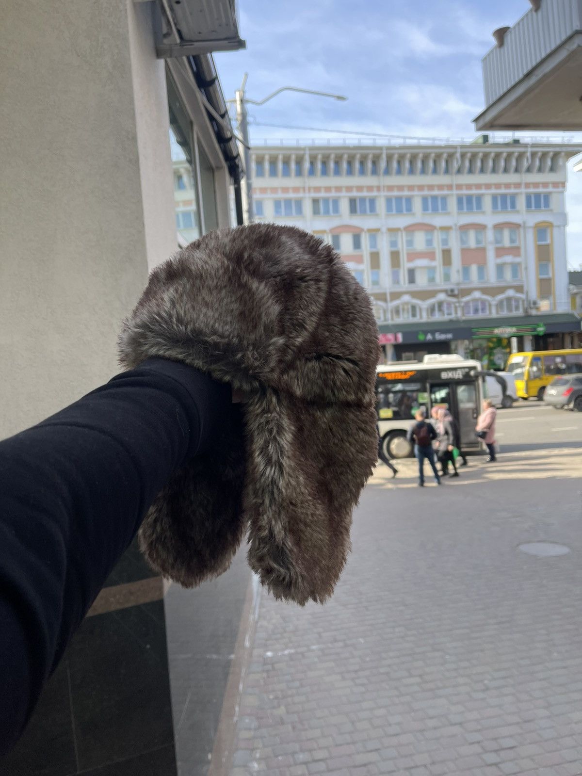 Japanese Brand × Vintage Vintage Crazy Y2k Mohair Fuzzy Hat Ushanka Punk Huge Size ONE SIZE - 2 Thumbnail