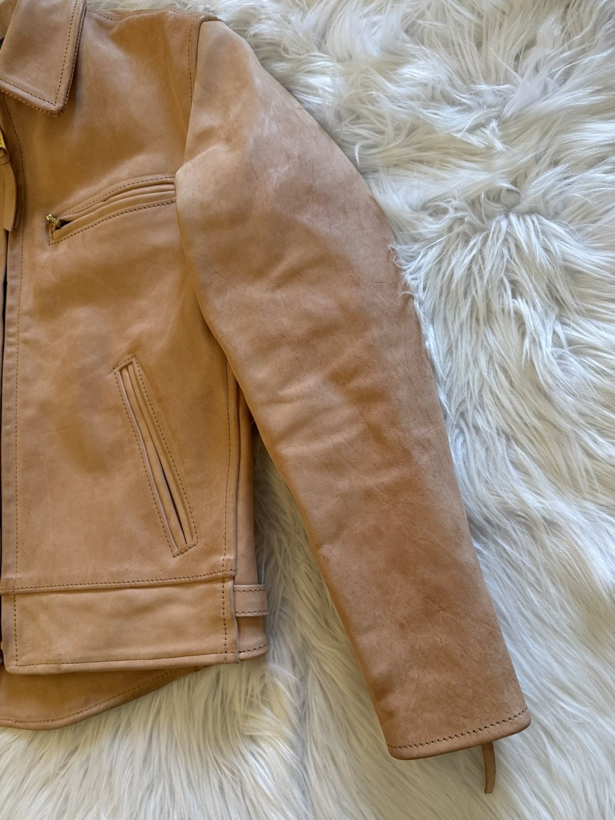 Simmons Bilt Simmons Bilt Liberator Leather Jacket Natural Horsehide 38 Size US S / EU 44-46 / 1 - 3 Thumbnail
