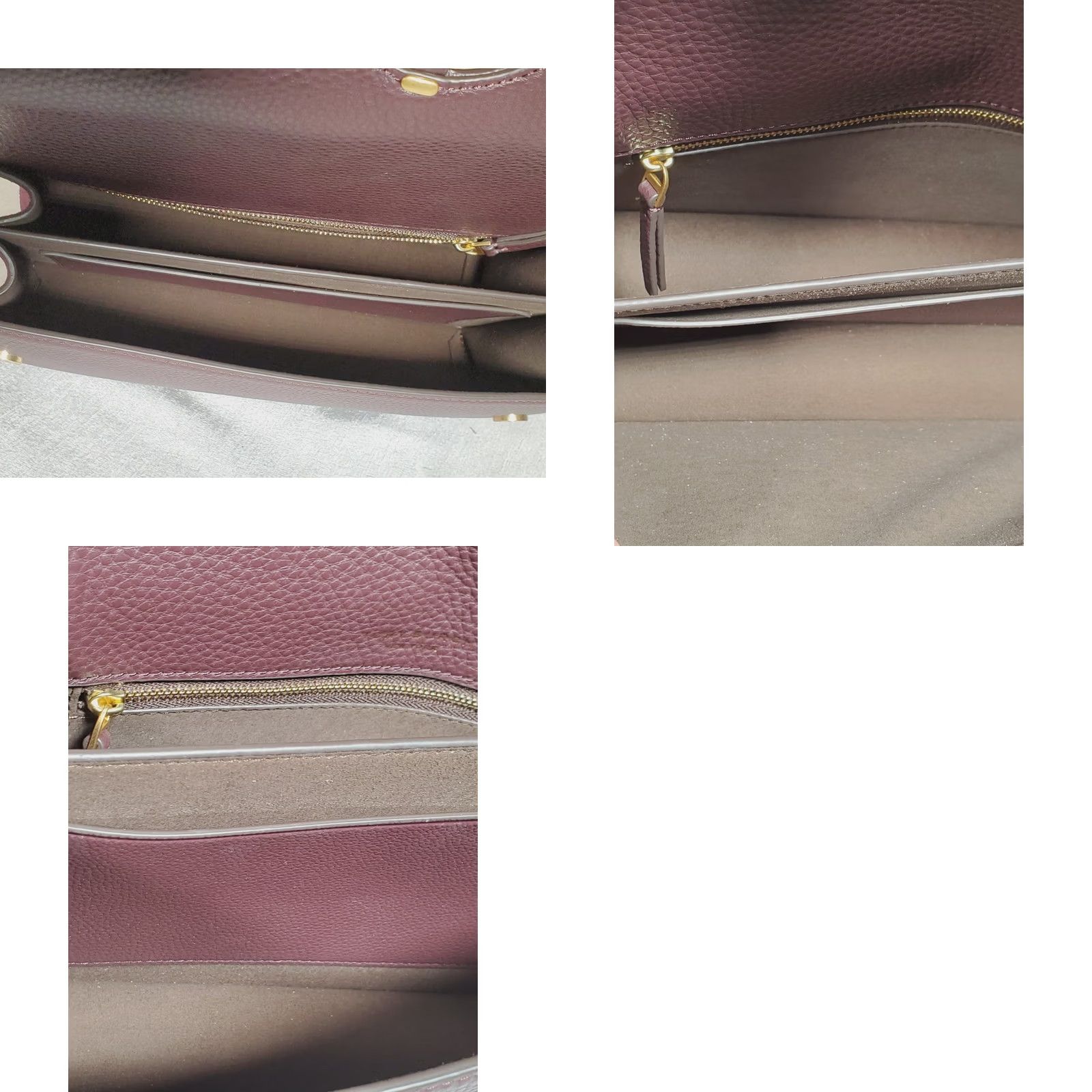 Tory Burch Tory Burch Miller Shoulder Bag Tempranillo Dark Burgundy Leather Magnetic Flap 83991 Large Crossbody Bag Women Womens Size ONE SIZE - 10 Thumbnail