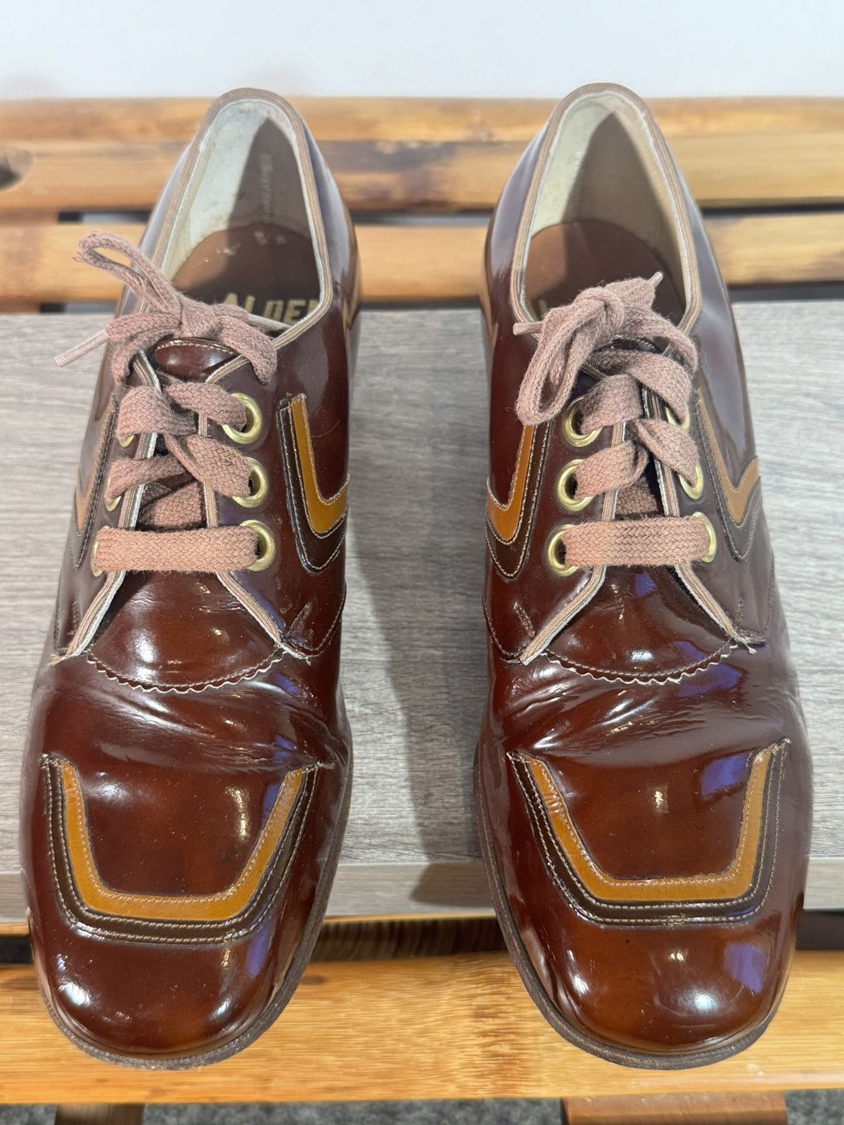 Other Vintage 70s Alden Women’s Patent Leather Shoes Size 6.5 C Size US 6.5 / IT 36.5 - 3 Thumbnail