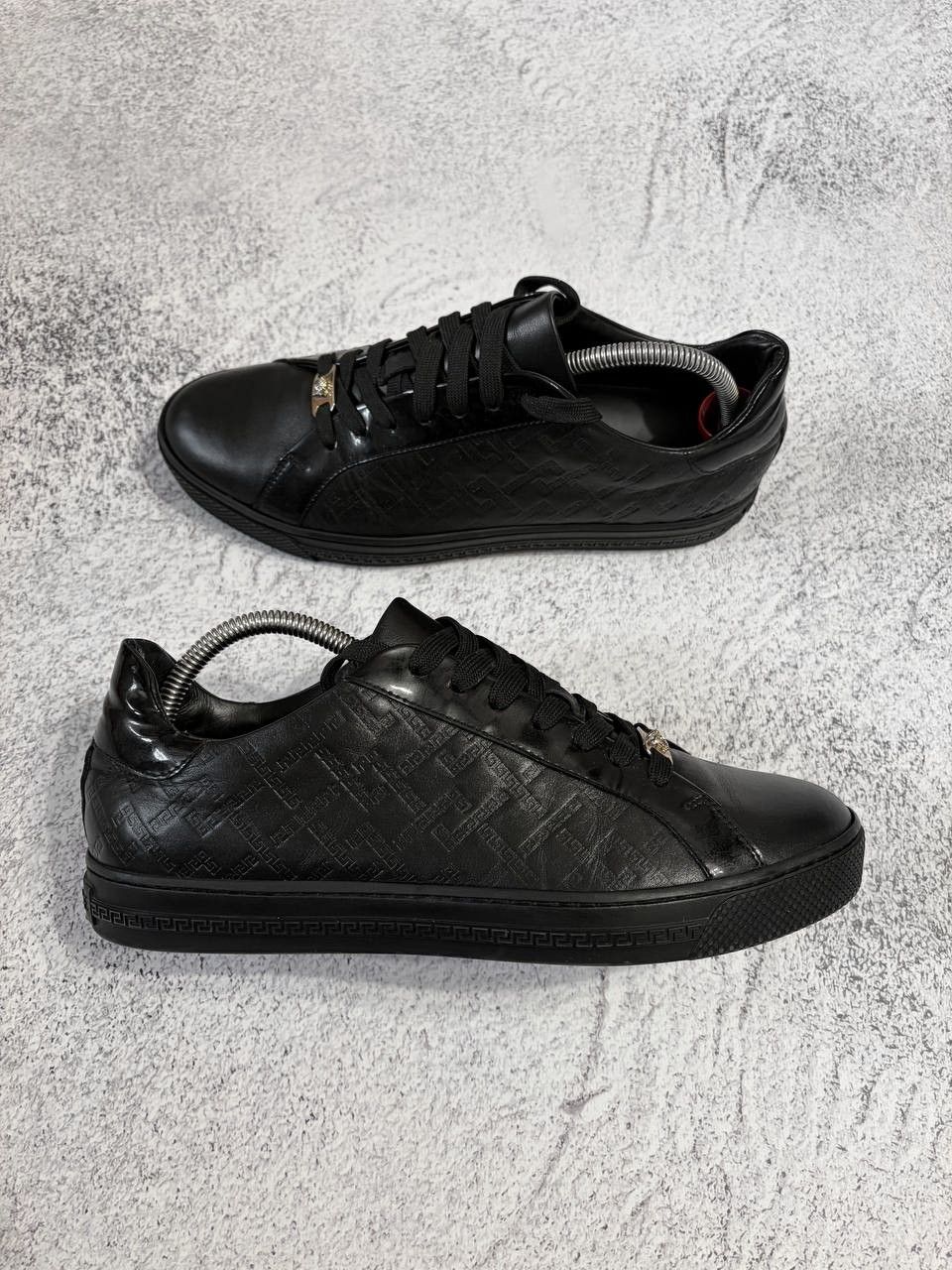 Versace Versace Medusa Greca Leather Sneakers Low Top Designer Shoes Size US 8 / EU 41 - 2 Thumbnail