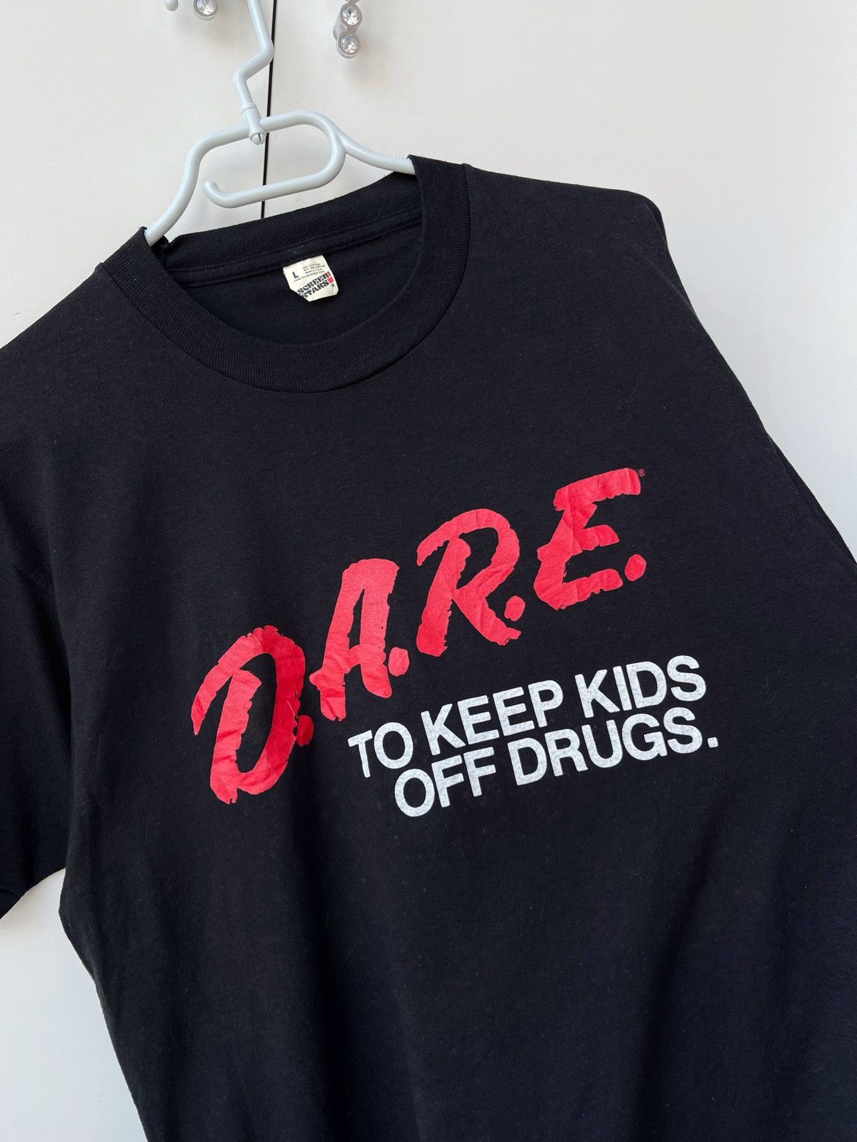D.A.R.E × Vintage VINTAGE 1983’S D.A.R.E. SCREEN STARS TEE Size US L / EU 52-54 / 3 - 4 Thumbnail