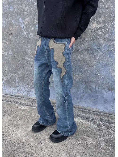 Japanese Brand Hirohata x Man High Street Flame Vintage Jeans Light Blue Size US 30 / EU 46 - 5 Thumbnail