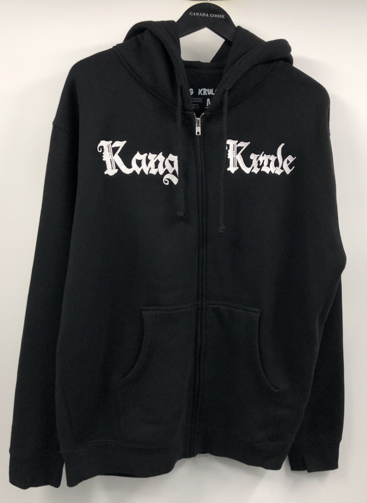 King Krule 2023 Tour Black Zip up Hoodie Medium