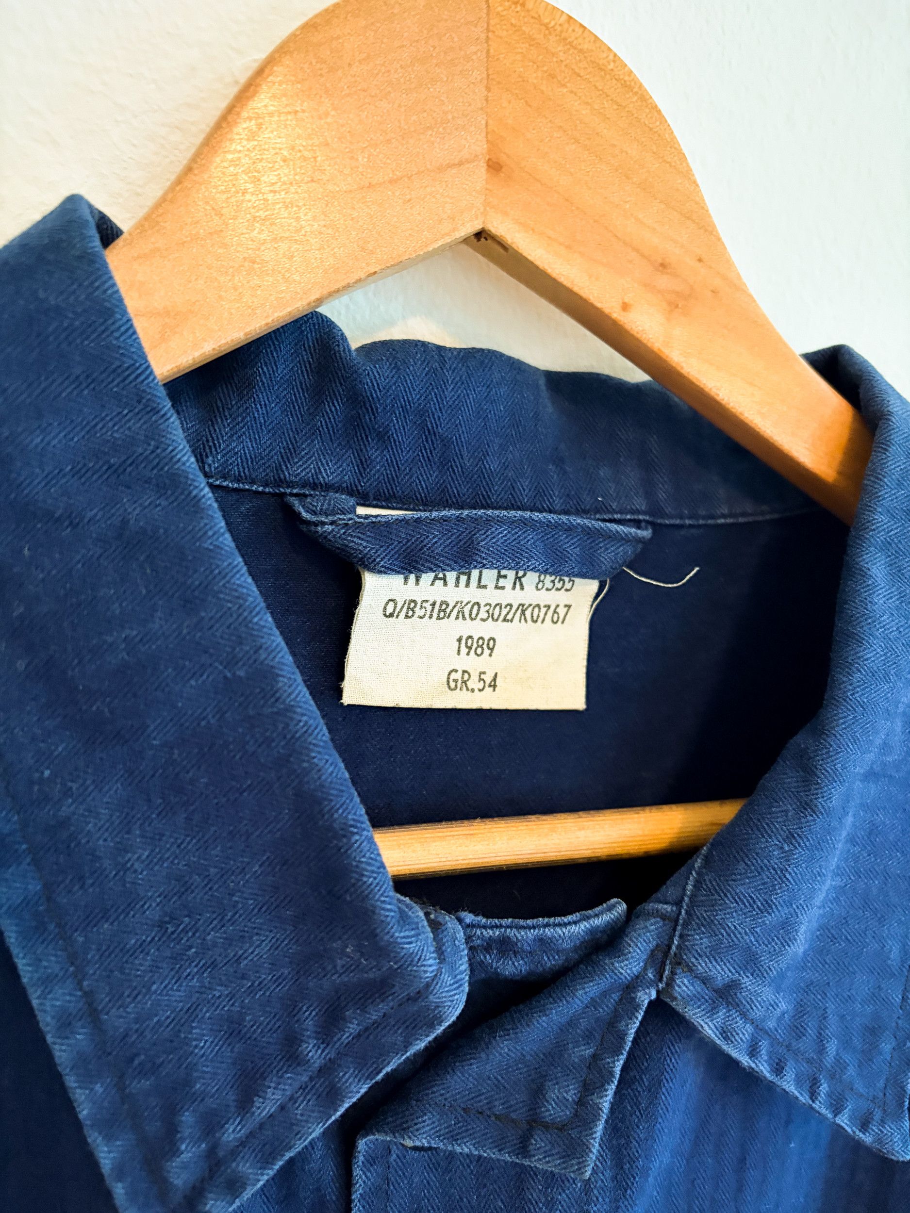 Vintage French Workwear Chore Coat - Indigo - Medium/Large Size US M / EU 48-50 / 2 - 2 Thumbnail
