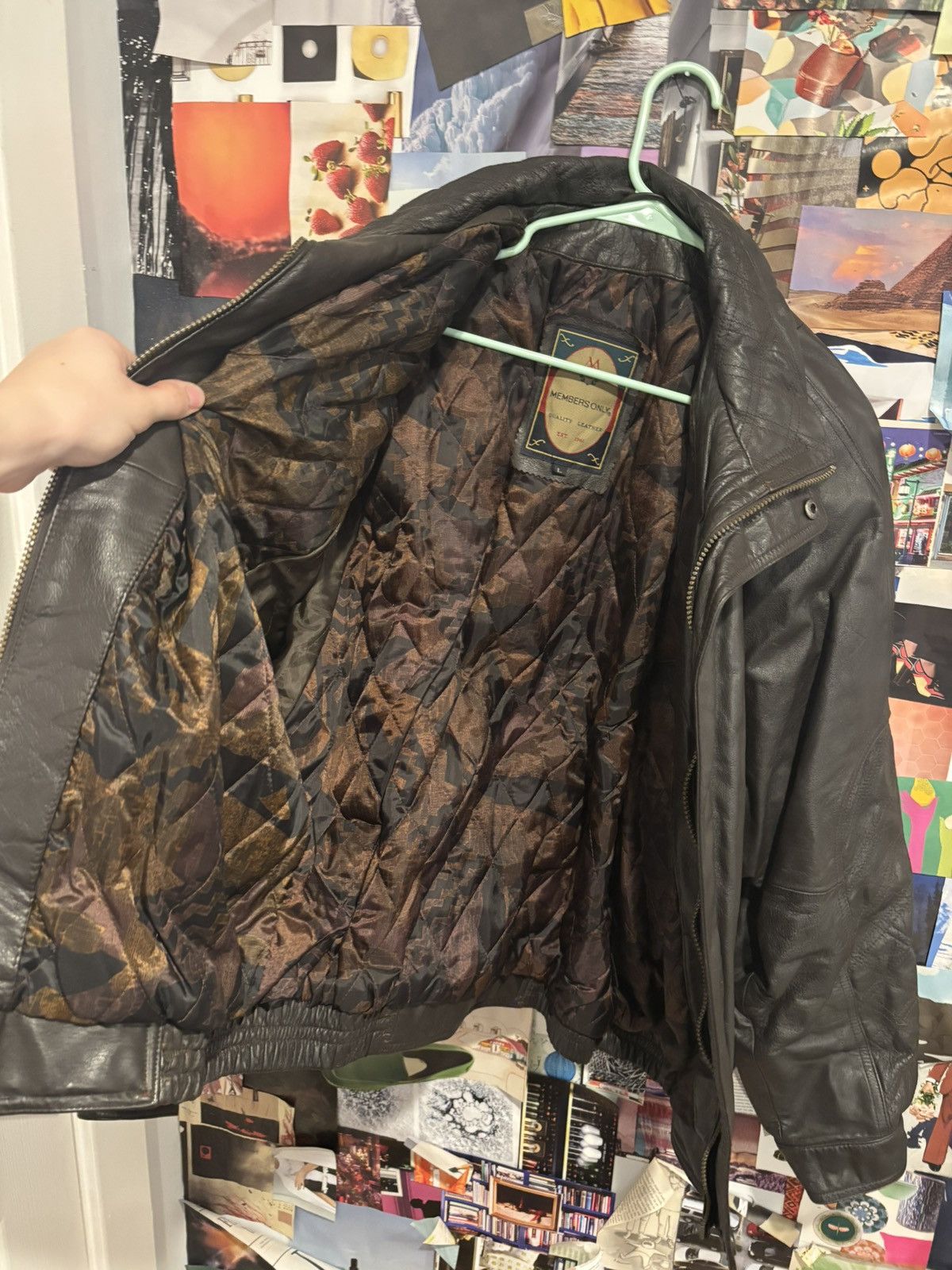 Members Only Vintage 80s Members Only Black Leather Jacket Size L Size US L / EU 52-54 / 3 - 4 Thumbnail