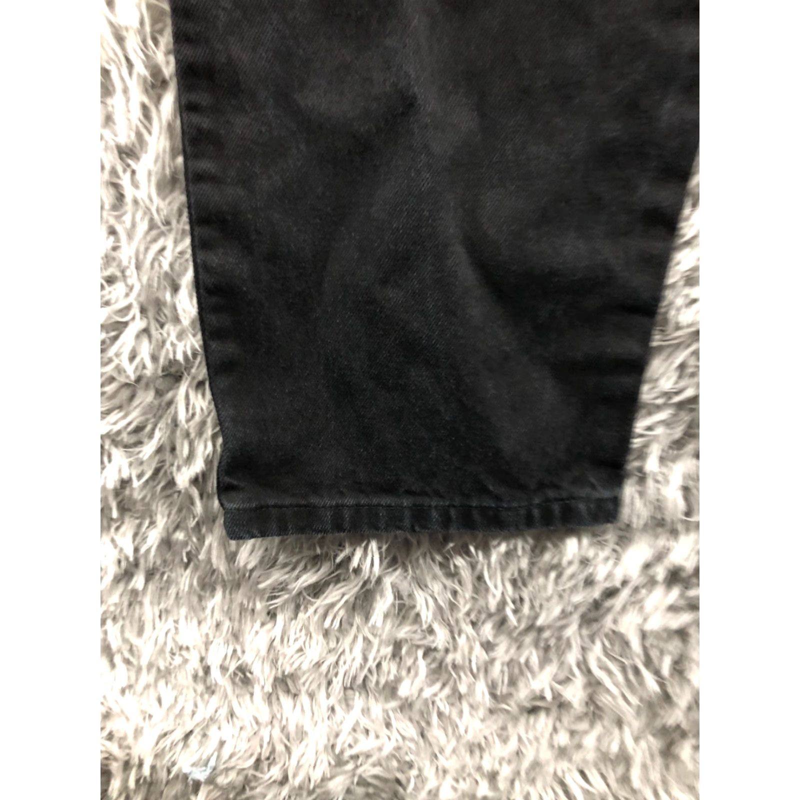 Denime Rustler Jeans Main Point: Rustler Straight Jeans Mens 40x30 Dark Wash Black Denim Regular Rise 5-Pocket Size US 40 / EU 56 - 7 Thumbnail