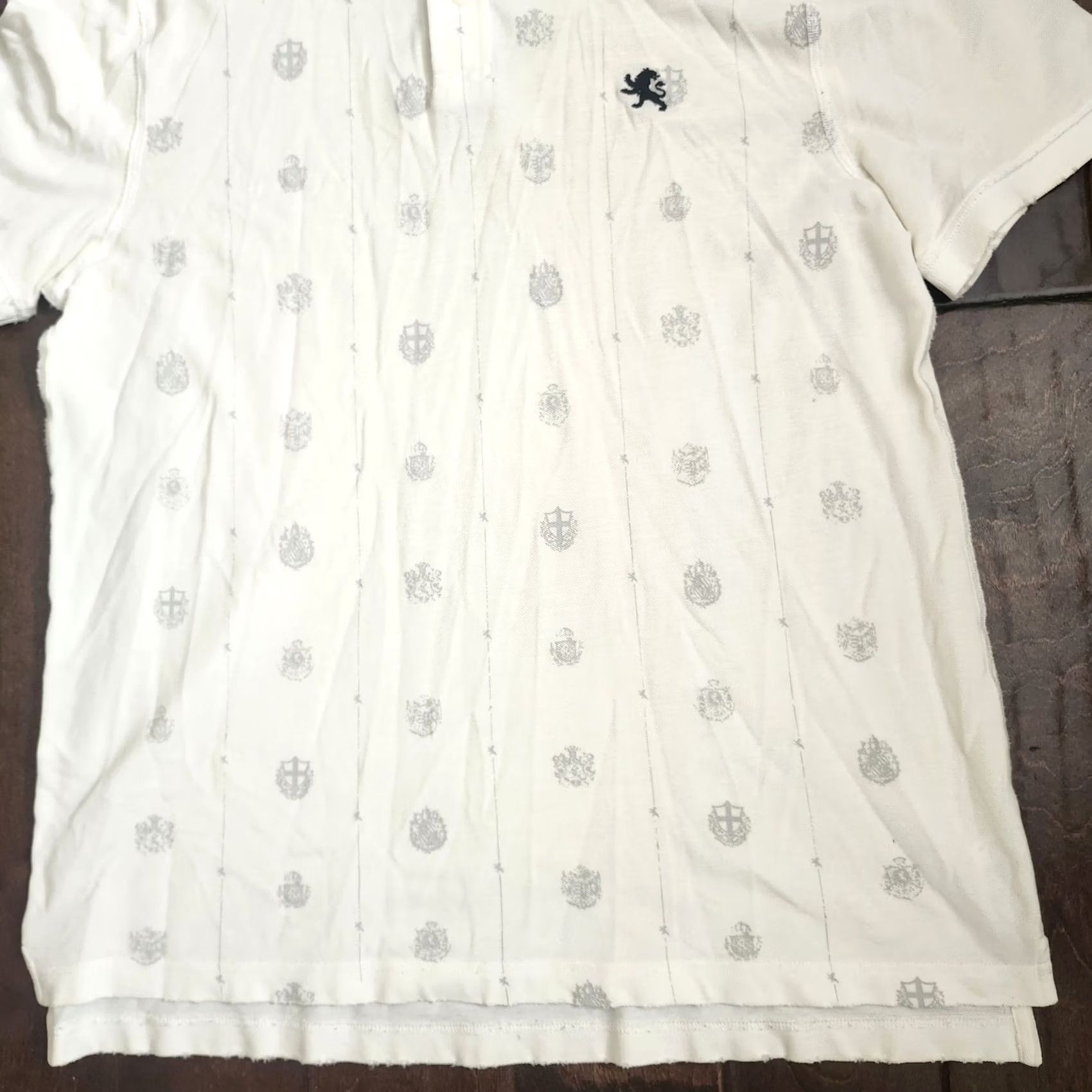 Express Express Polo Shirt Men XL White Distressed Frayed Edge Classic Polo Shirt - Express Mens Regular Fit Short Sleeve Golf Walking Casual Travel Size US XL / EU 56 / 4 - 3 Thumbnail