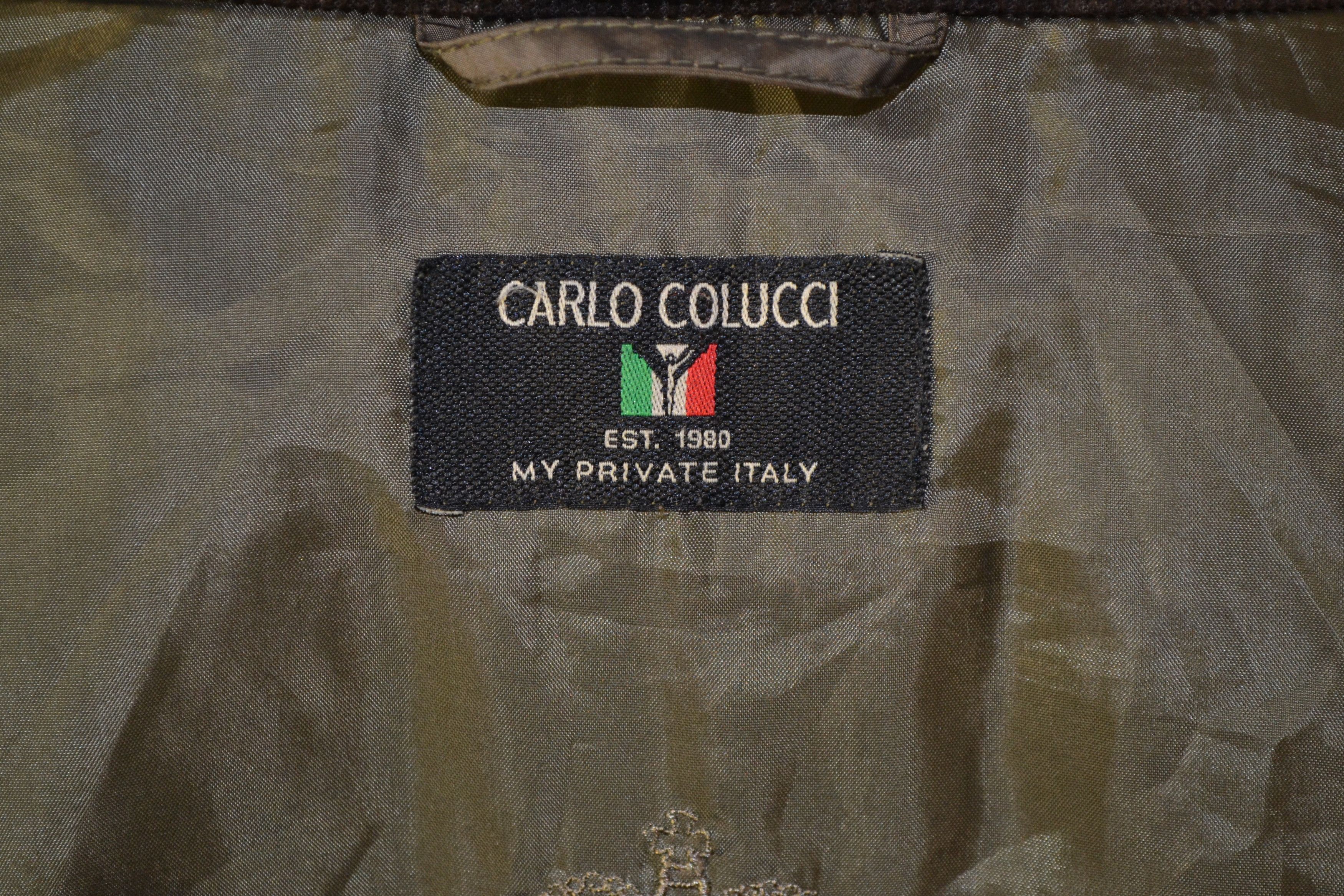 Carlo Colucci Jacket Carlo Colucci Vintage Olive | Rare 90s Men’s Classic Size US L / EU 52-54 / 3 - 6 Thumbnail