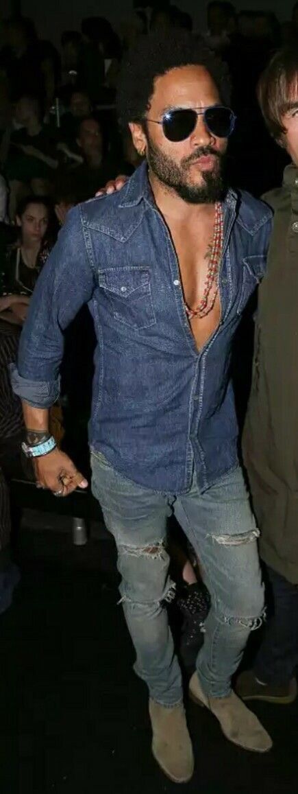 Saint Laurent Paris SS15 Saint Laurent Lenny Kravitz ripped denim jeans Hedi 31 Size US 31 - 3 Thumbnail