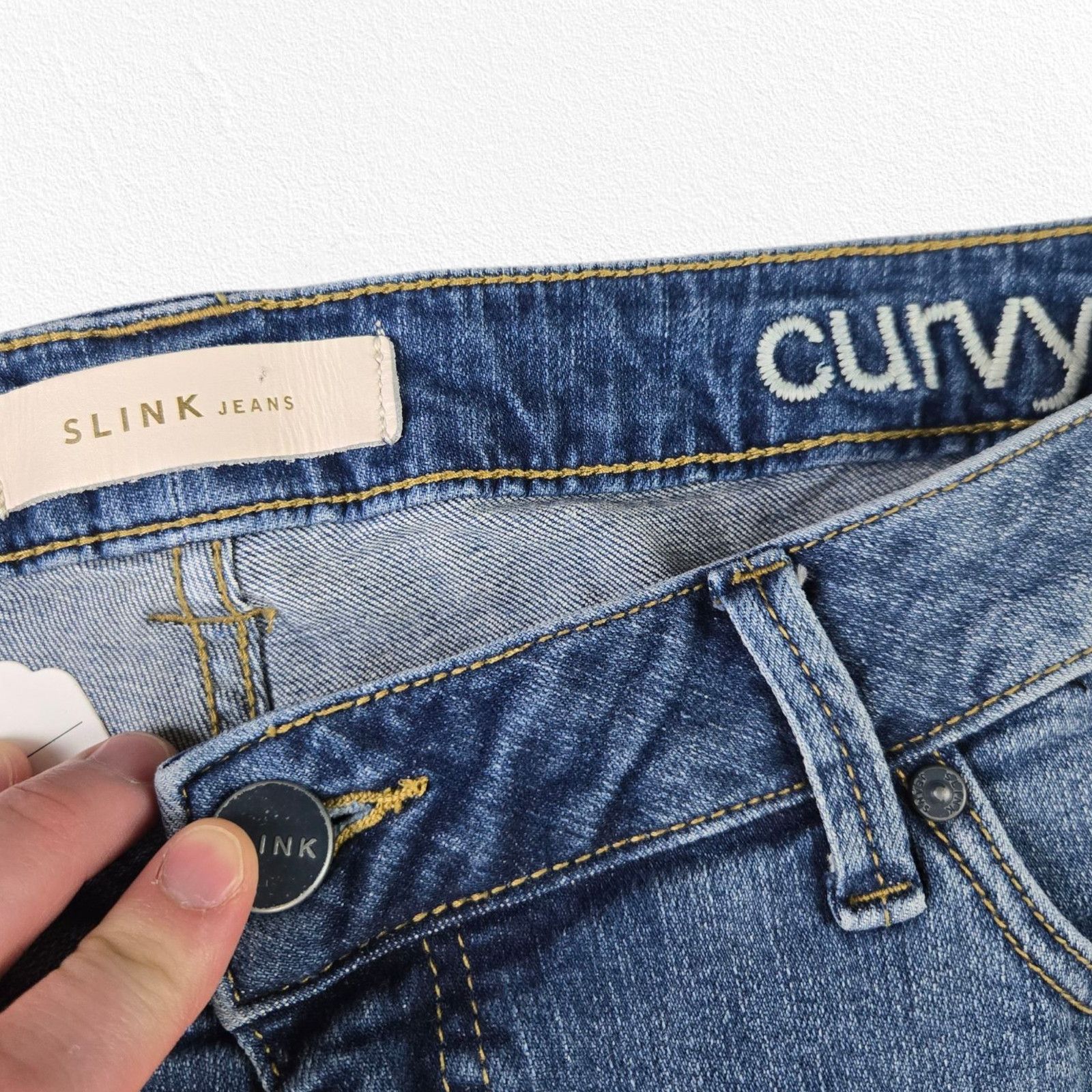 Other Medium Wash Distressed Curvy Straight Jeans Size 16 Size 38" / US 16 / IT 52 - 6 Thumbnail