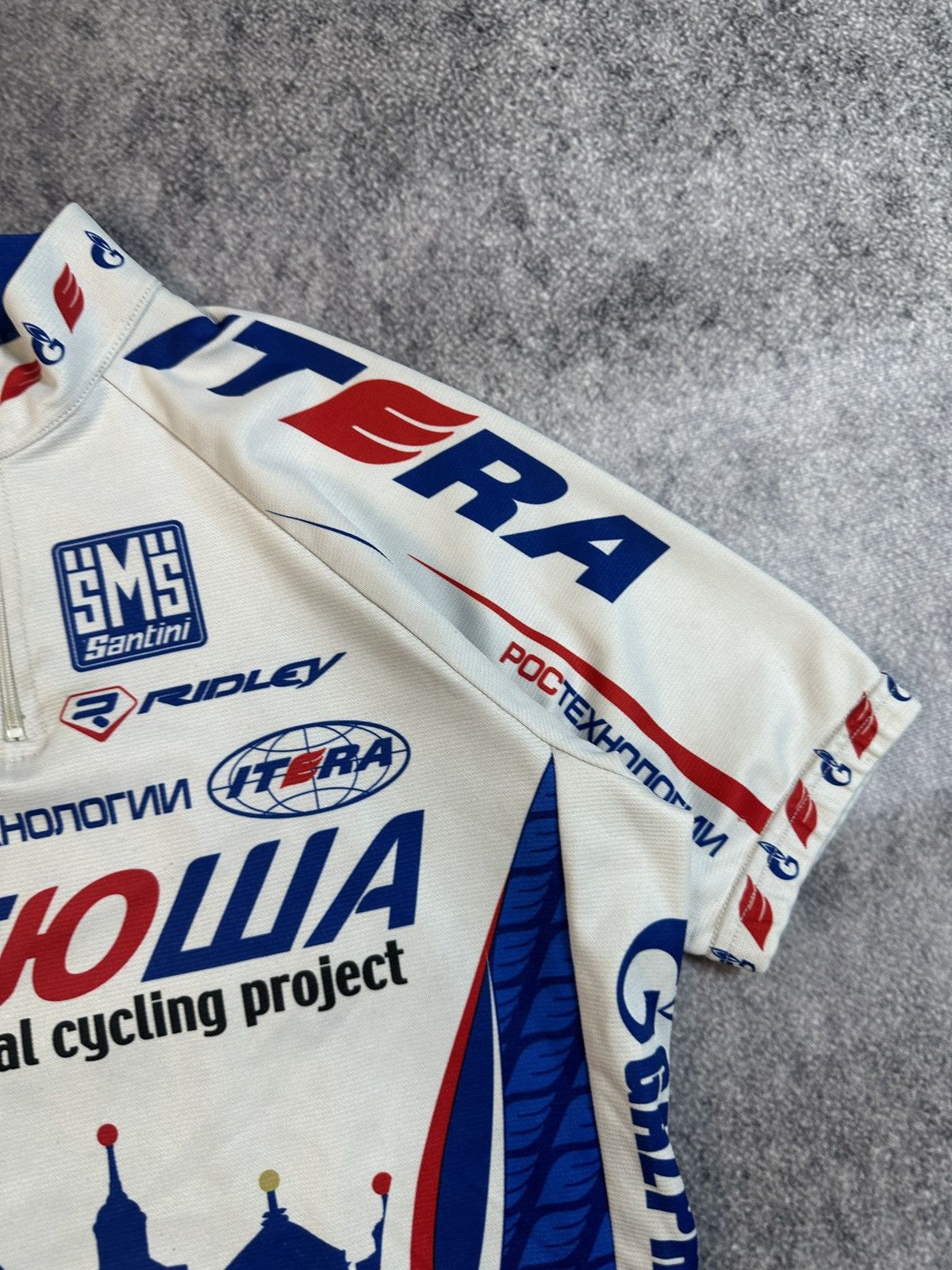 Vintage Vintage SMS Santini Катюша Russian Velo Jersey Sportswear S Size US L / EU 52-54 / 3 - 4 Thumbnail