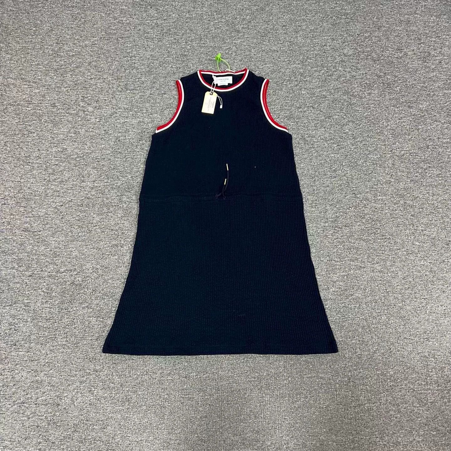 Thom Browne Thom Browne Navy Knit Sleeveless Dress Size M / US 6-8 / IT 42-44 - 1 Thumbnail