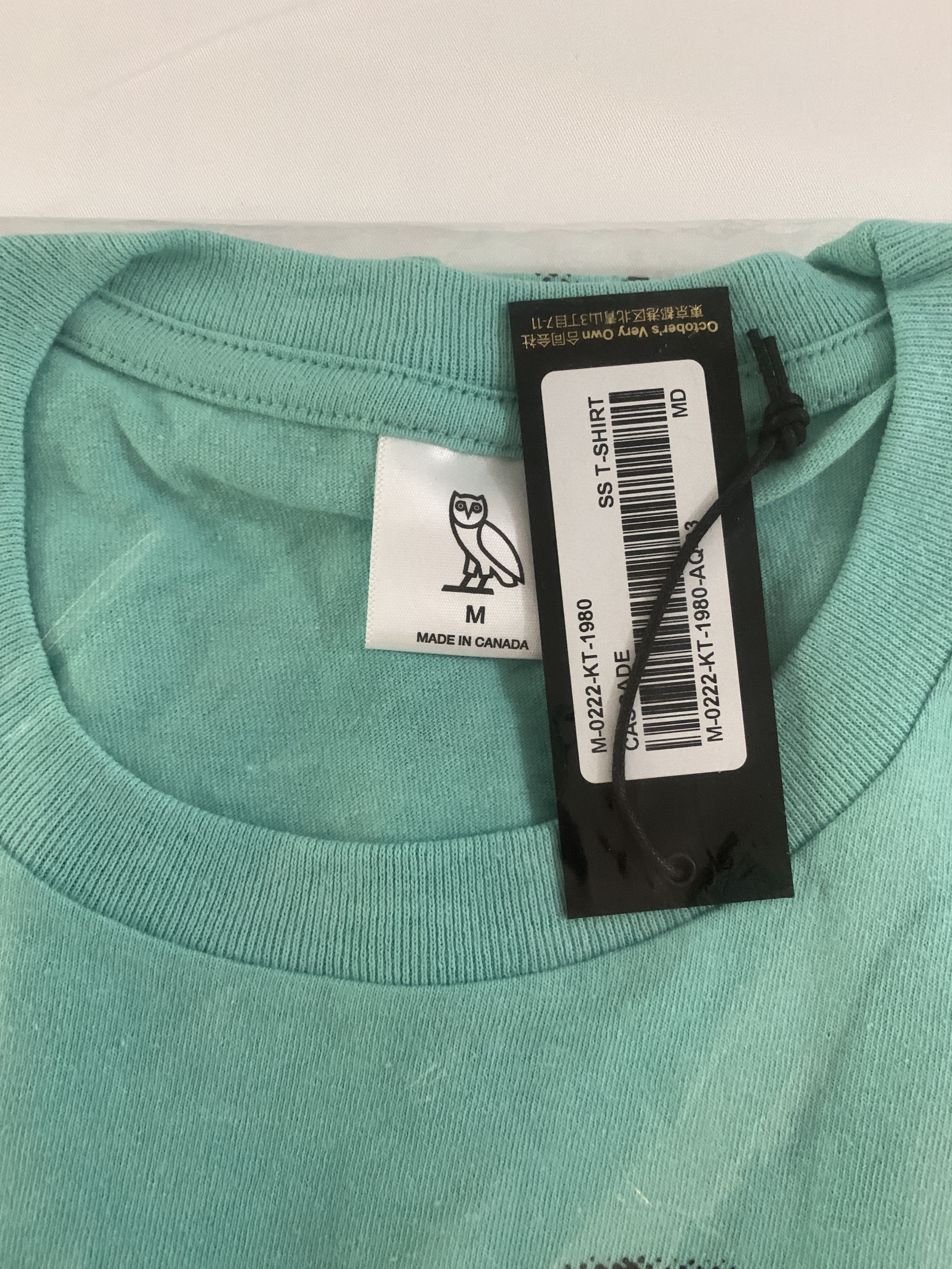 Drake *RARE* OVO CHERUB CUPID OWL T-SHIRT TEE TEAL Size US M / EU 48-50 / 2 - 5 Thumbnail