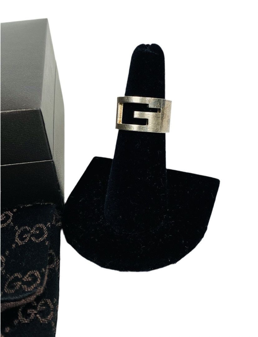 Gucci Gucci .925 Silver G Ring Size IT 8 Size ONE SIZE - 2 Thumbnail