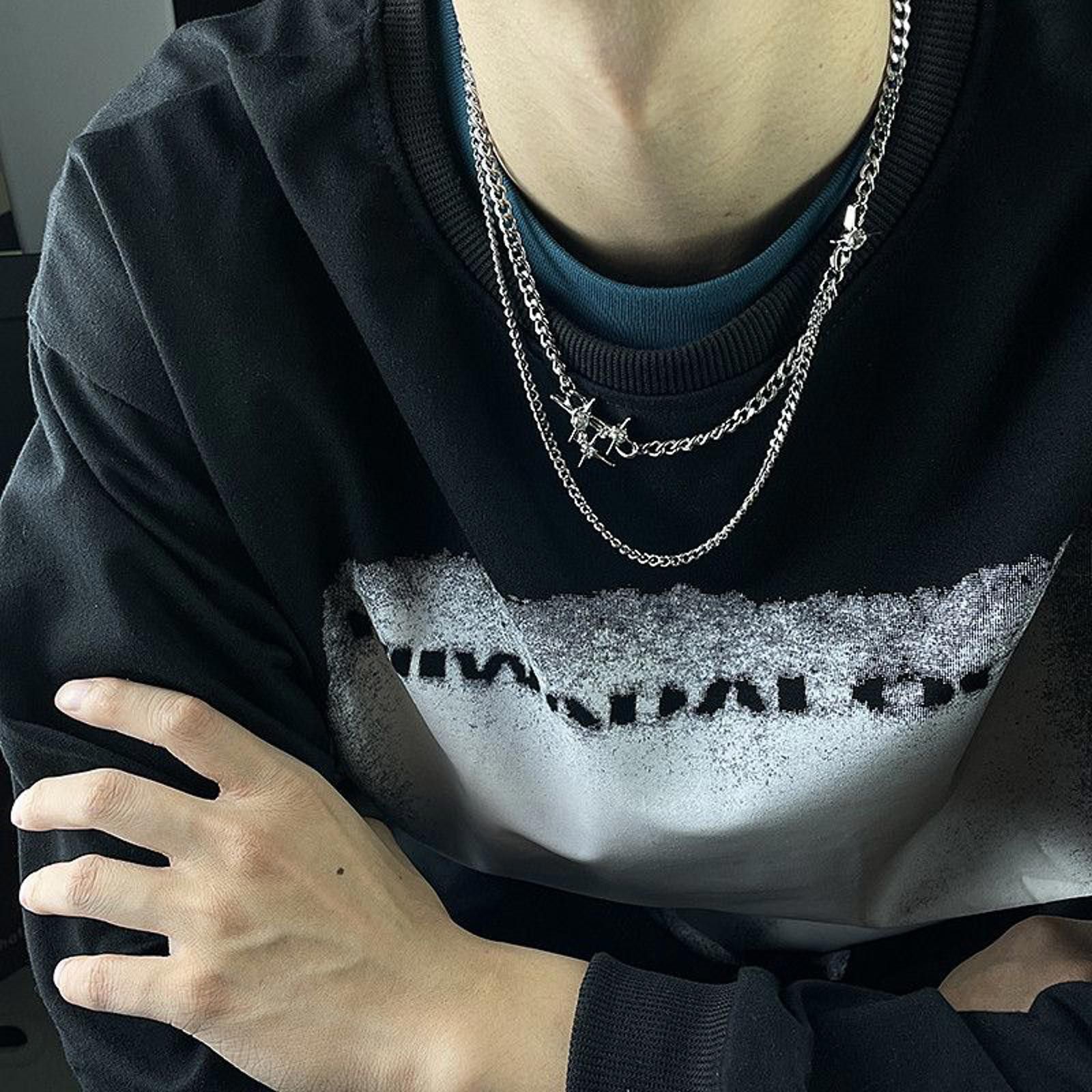 Jewelry y2k Star Layered Necklace Size ONE SIZE - 5 Thumbnail