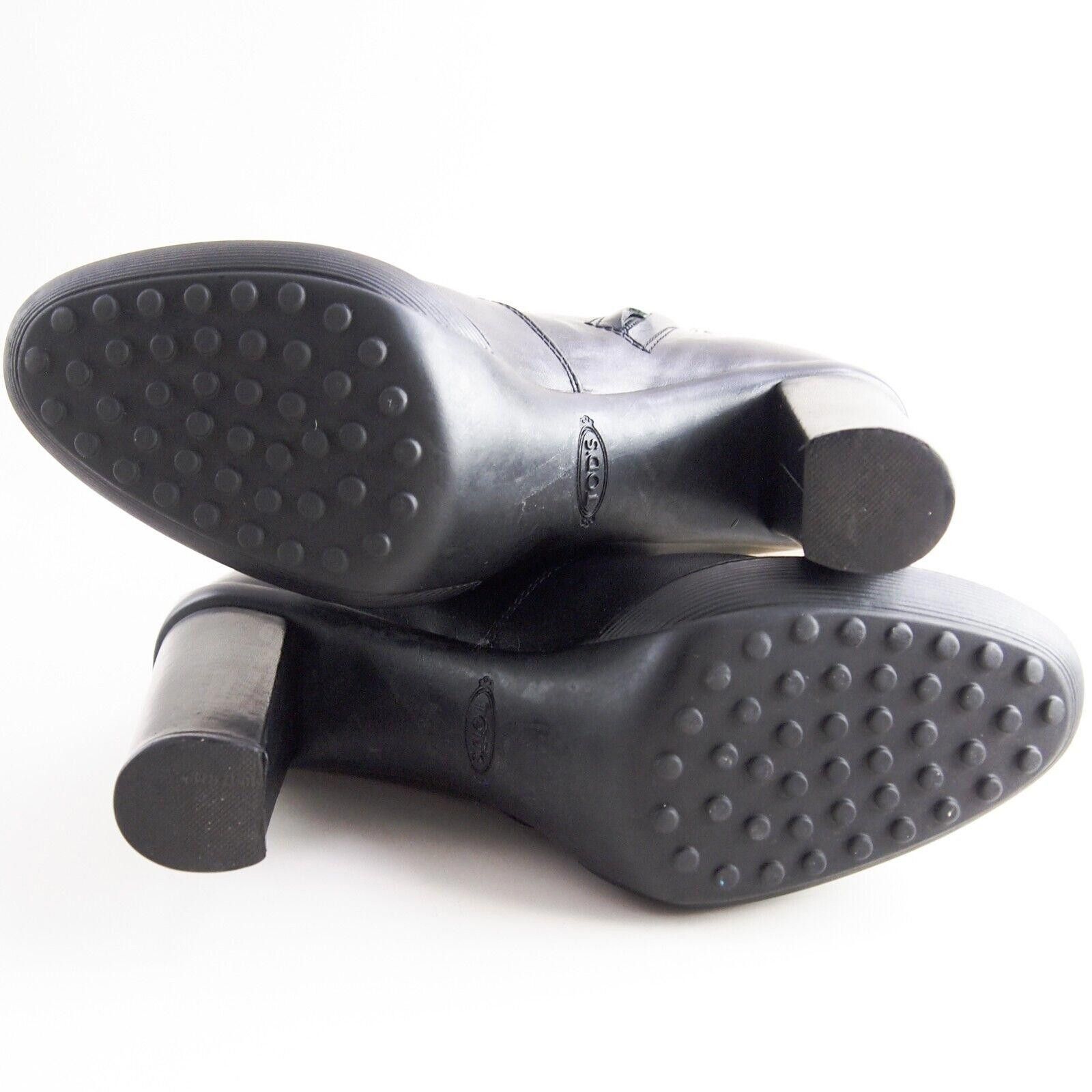 Tod's TOD's Booties Ankle Boots Black Leather US 37.5 EU 7.5 Size US 7.5 / IT 37.5 - 6 Thumbnail