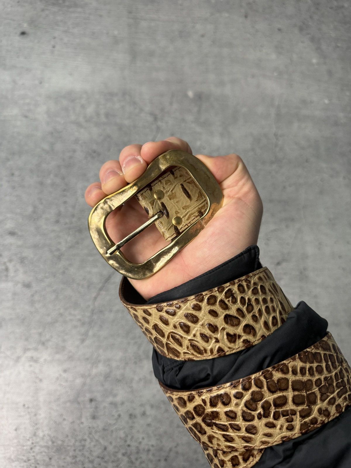 Japanese Brand 00ʼS NUMBER NINE STYLE TIGER Y2K BELT ARCHIVE BLACK Size ONE SIZE - 5 Thumbnail