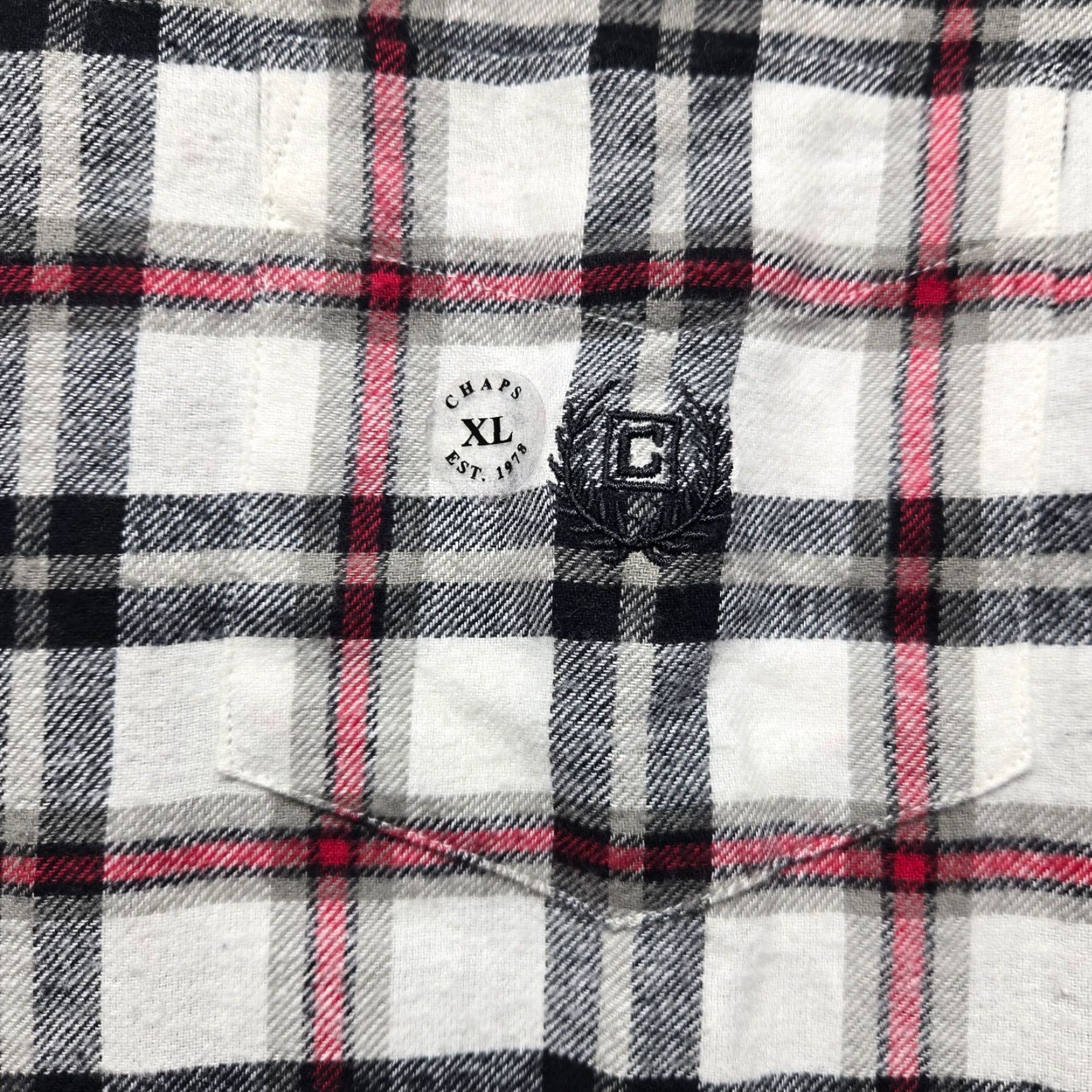 Chaps Chaps Shirt Button-Up XL Mens Flannel Checkered Multicolor Cotton Long Sleeve Casual Button-Down Size US XL / EU 56 / 4 - 3 Thumbnail
