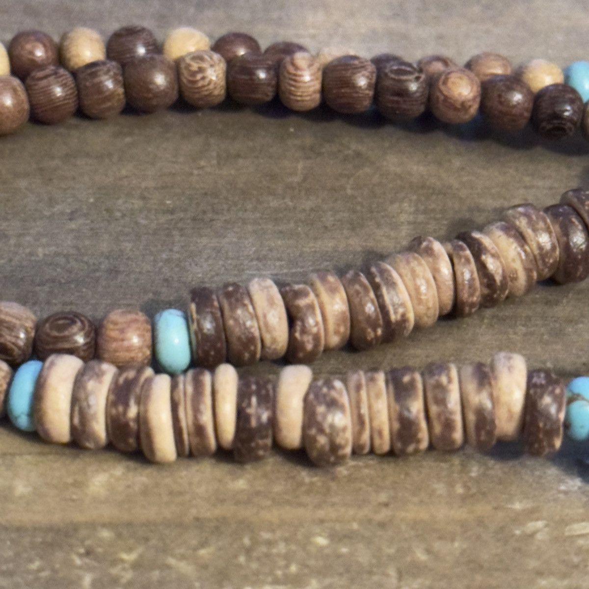 Vintage Vintage tribal coconut shell and wooden bead necklace Size ONE SIZE - 4 Thumbnail