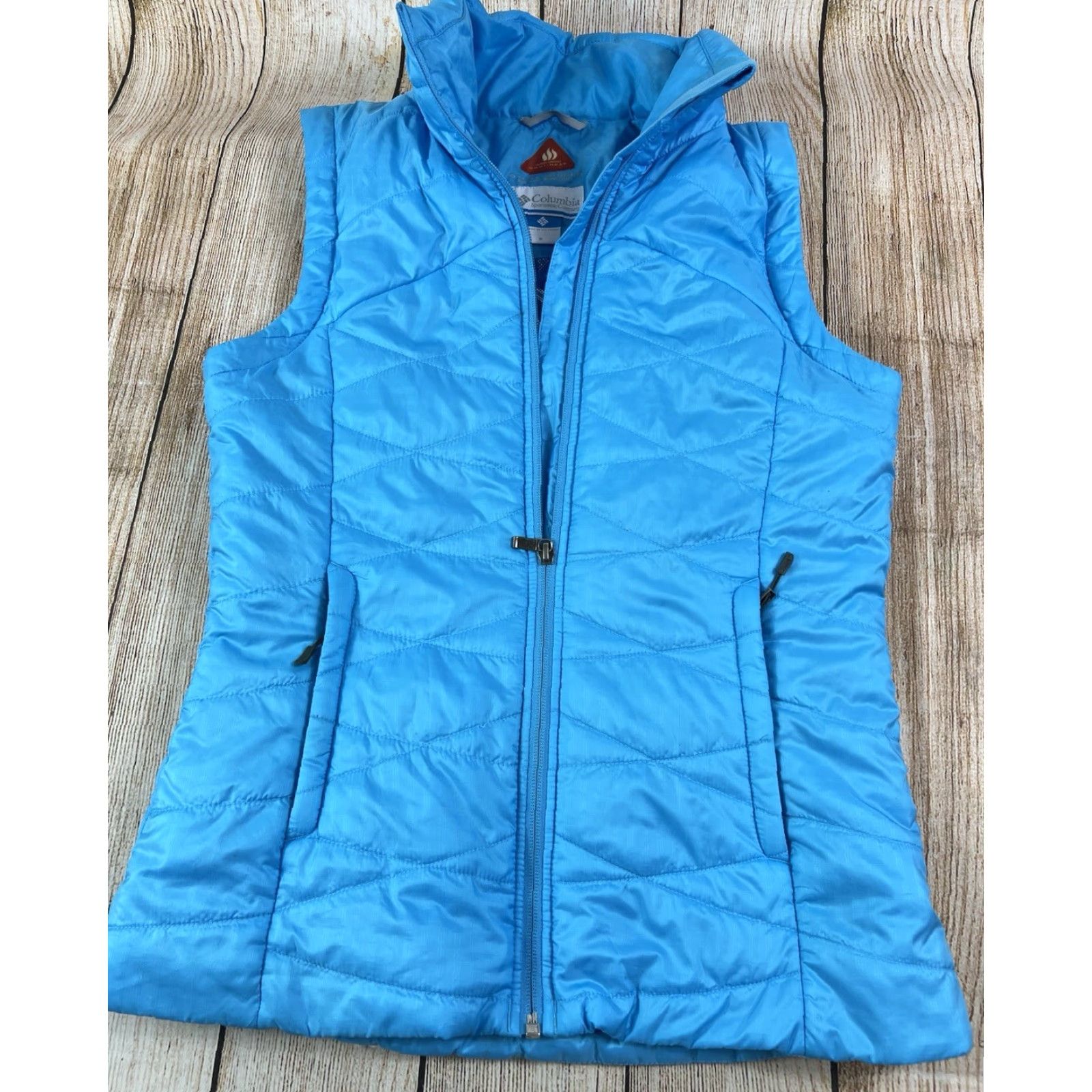 Vintage Columbia Women’s Omni Heat Vest Full Zip Blue Small Size S / US 4 / IT 40 - 2 Thumbnail