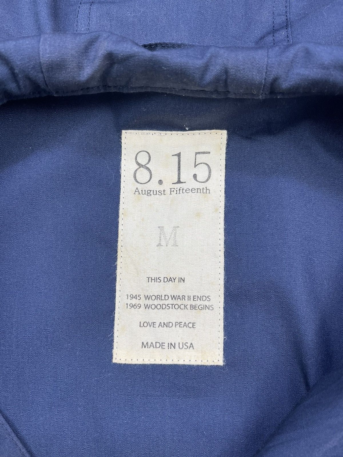8.15 August Fifteenth Vintage 8 15 August Fifteenth 1945 WWII Ends Size US M / EU 48-50 / 2 - 8 Thumbnail