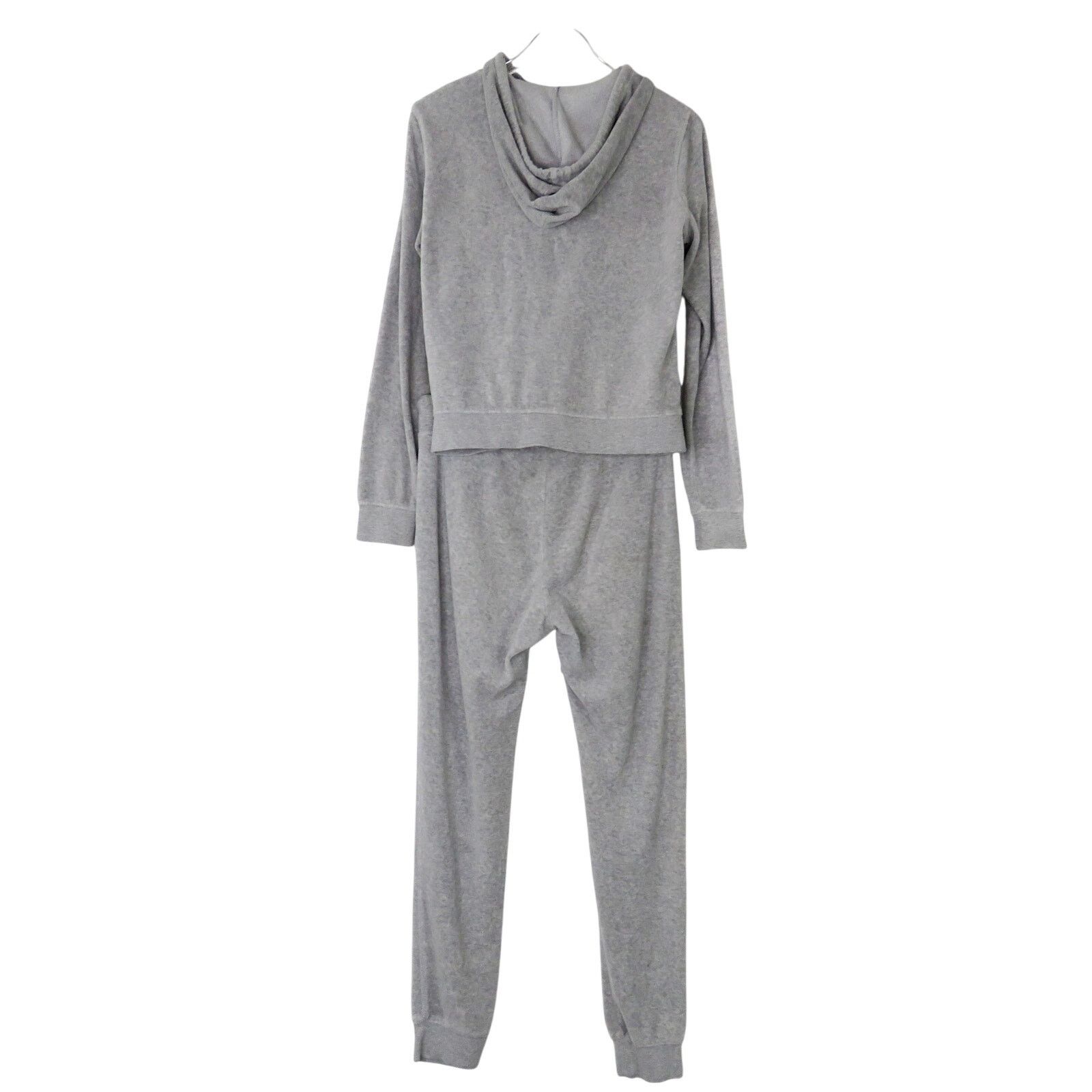 Other Fashion Nova Gray Velour Tracksuit Matching Set XS Size XS / US 0-2 / IT 36-38 - 2 Thumbnail