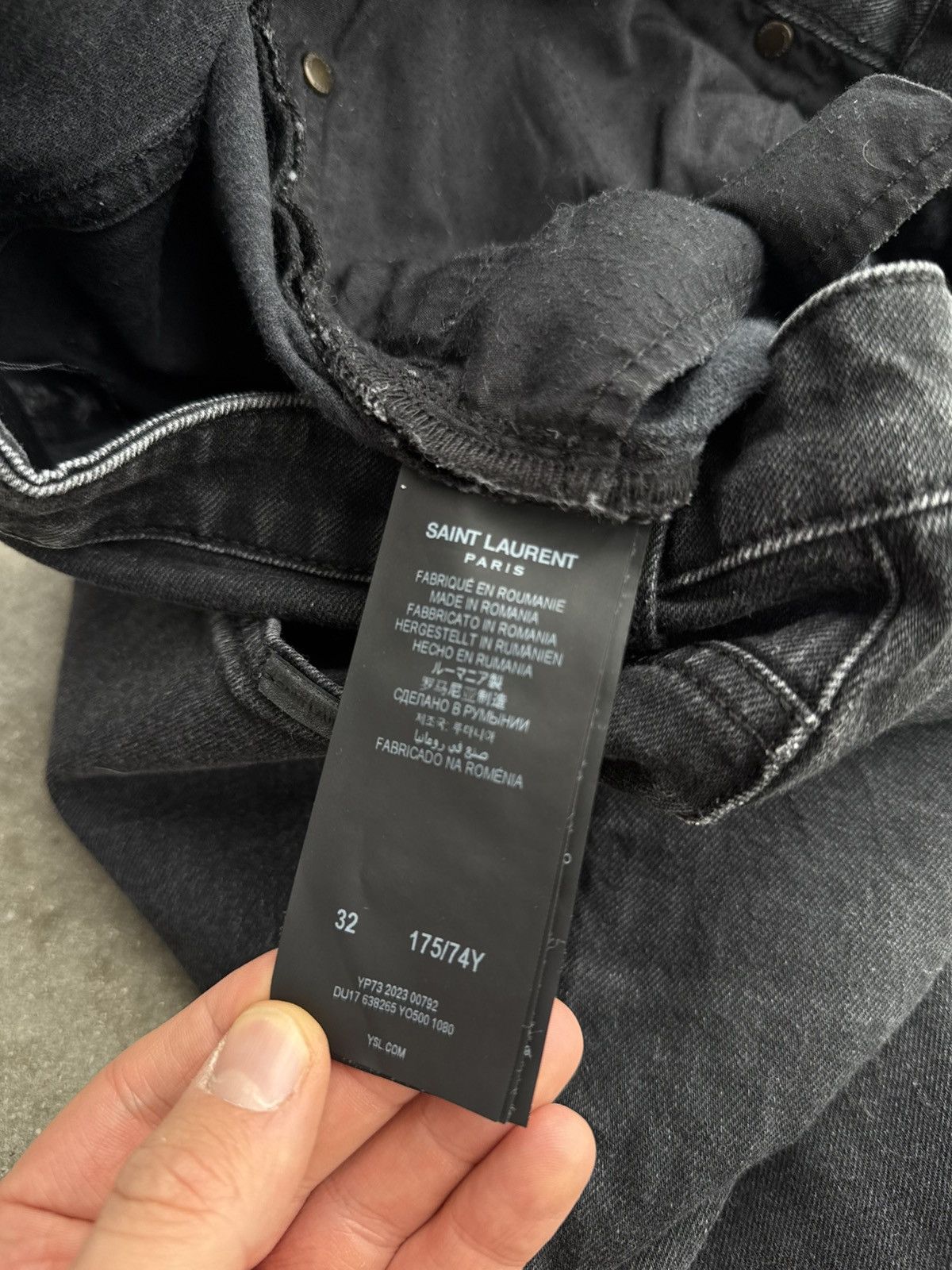 Saint Laurent Paris Saint Laurent Paris Hedi Slimane Designer Denim Skinny Pant Size US 32 / EU 48 - 3 Thumbnail