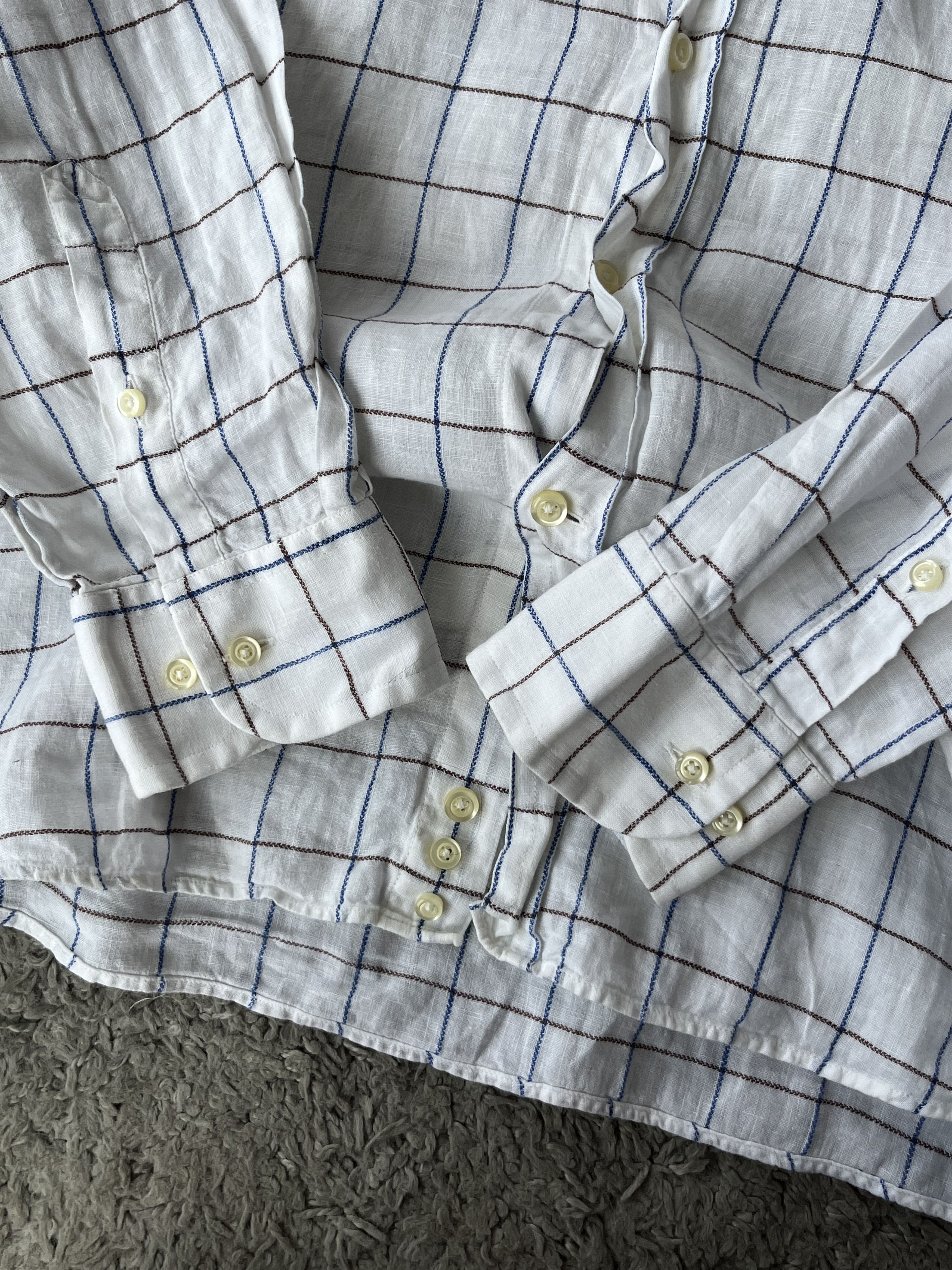 Canali CANALI Vintage Checkered Shirt Very Rare MADE IN ITALY Size US XL / EU 56 / 4 - 6 Thumbnail