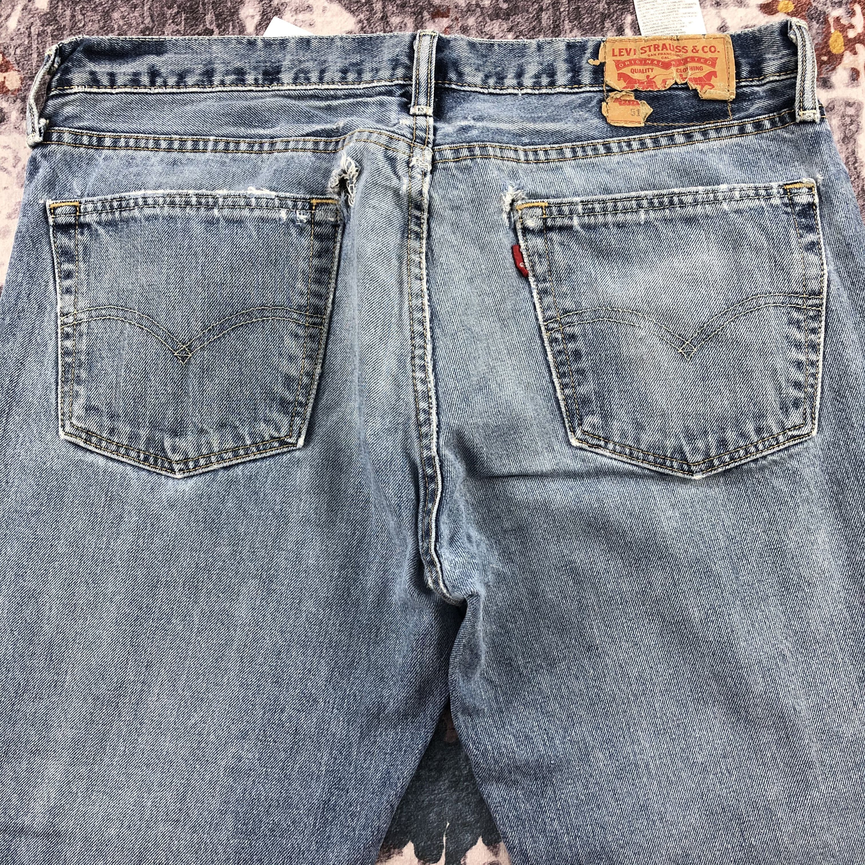Levi's × Vintage Vintage Blue Wash Levis 501 Jeans-JM2308 Size US 37 - 5 Thumbnail