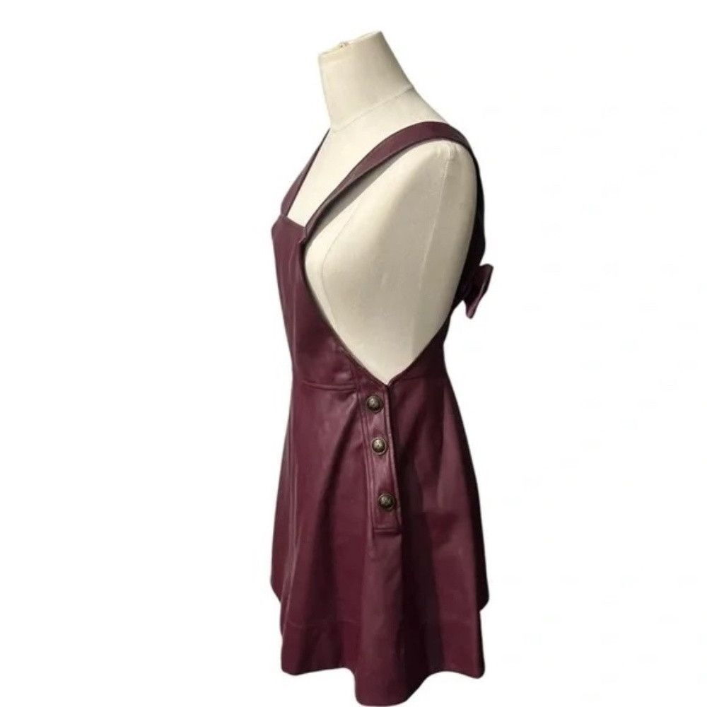Anthropologie NWT Maeve Faux Leather Pinafore in XS Size XS / US 0-2 / IT 36-38 - 6 Thumbnail