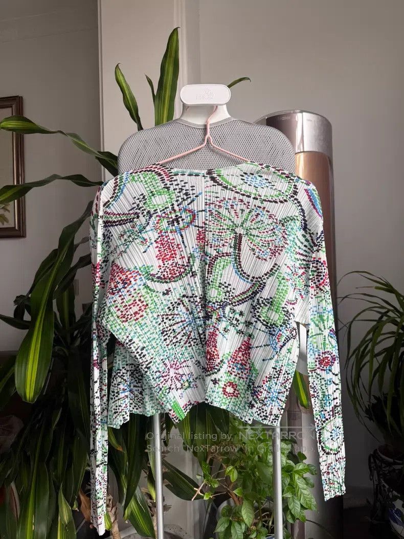 Issey Miyake Issey Miyake White Firework Pattern Cardigan Coat Size XXL / US 16-18 / IT 52-54 - 7 Thumbnail