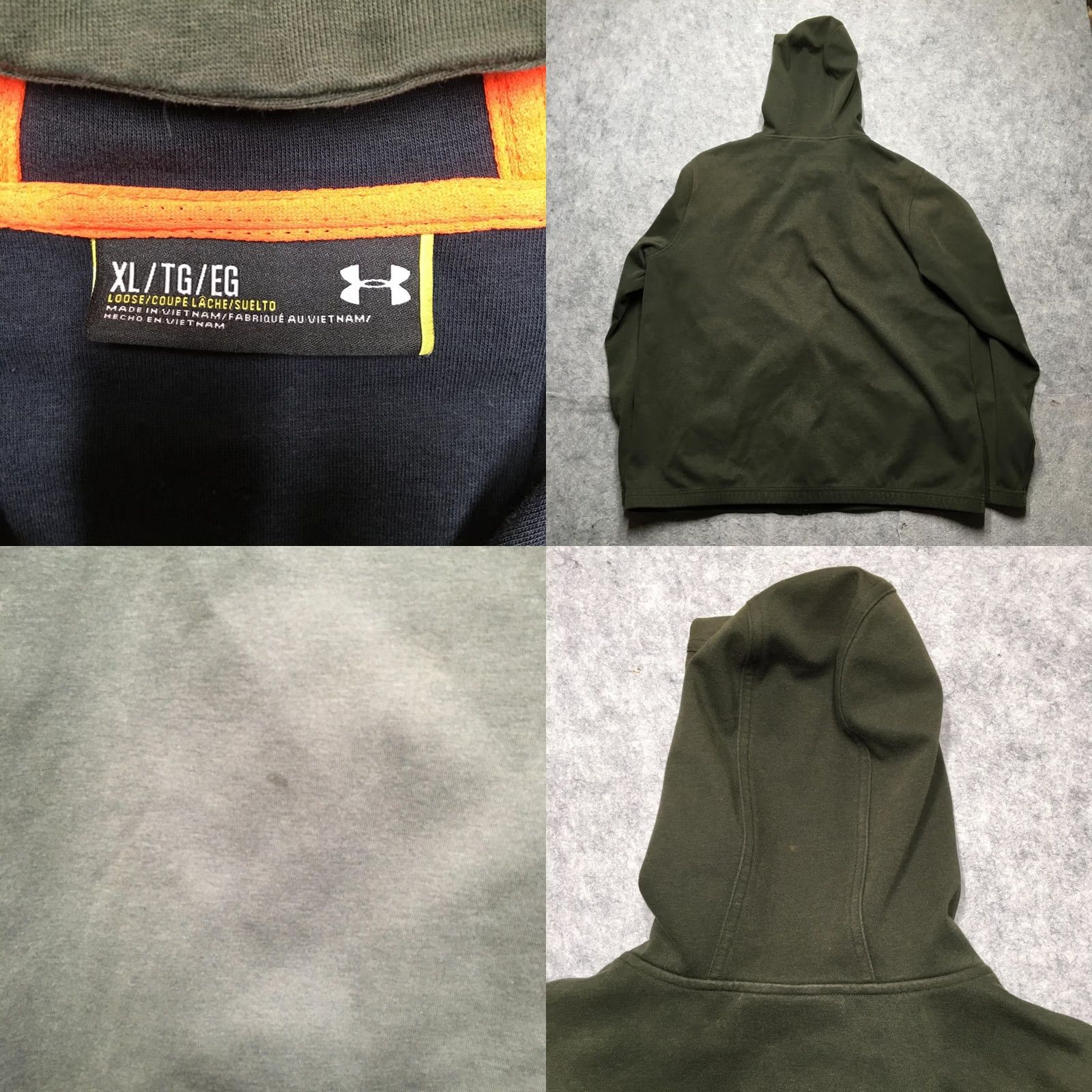 Under Armour Under Armour Storm Full Zip Hoodie Mens XL Green Water Resistant Hooded Jacket Size US XL / EU 56 / 4 - 8 Thumbnail