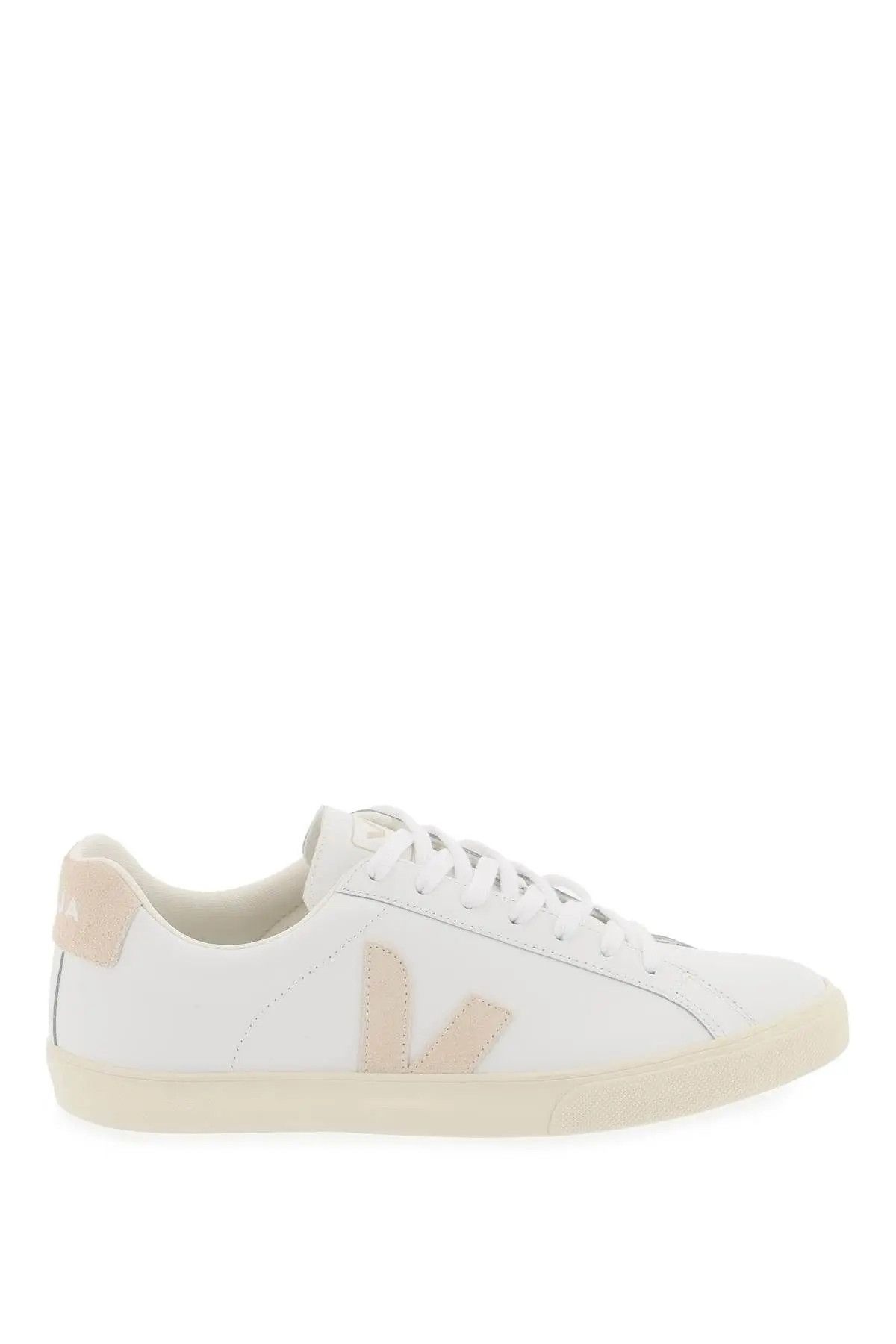 image of Veja O1S22I1N0324 Leather Sneakers In White Beige, Men's (Size 9)