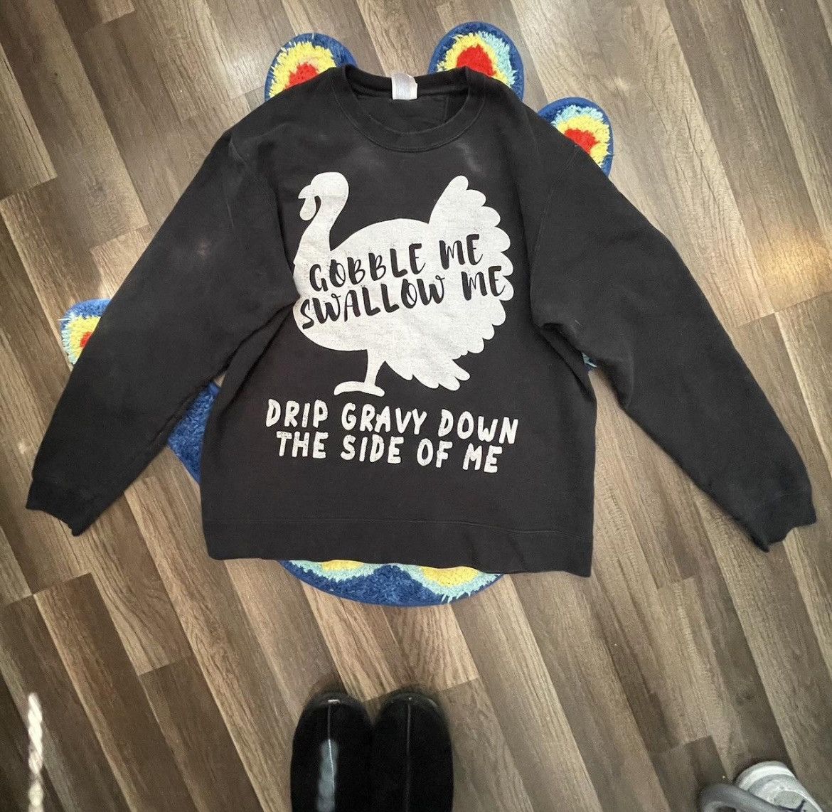 Vintage Gobble Me- Crewneck Sweater Size L / US 10 / IT 46 - 1 Thumbnail