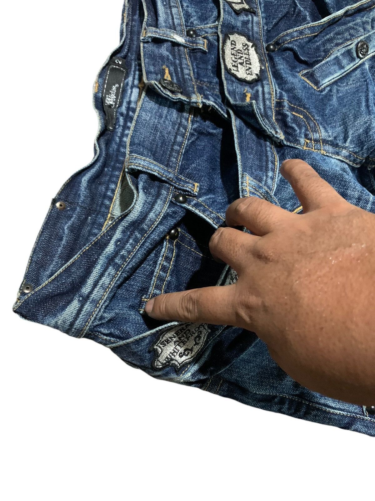 If Six Was Nine Midas double waist flare jeans patch multipocket Size US 32 / EU 48 - 4 Thumbnail