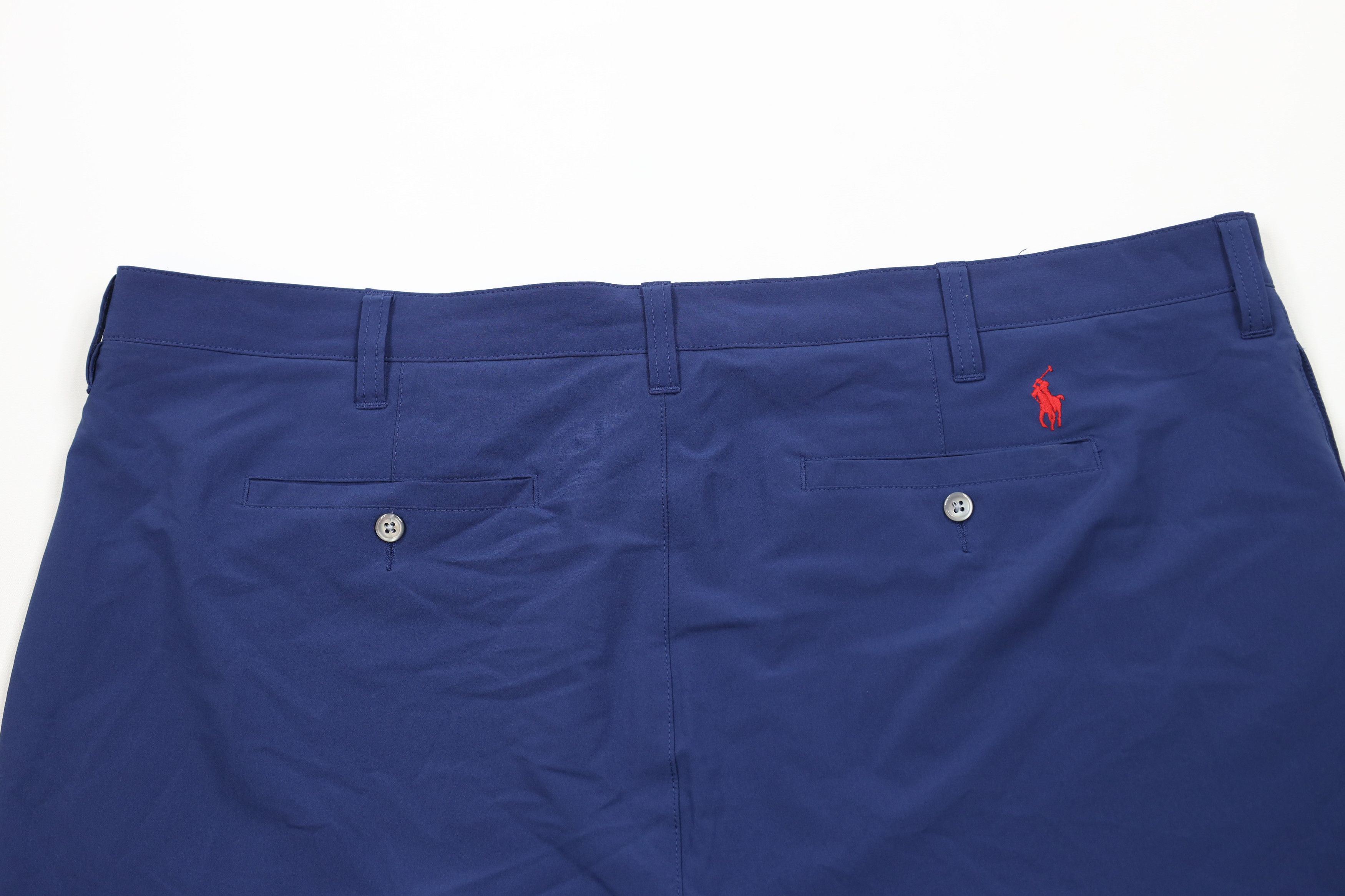 Ralph Lauren × Vintage Ralph Lauren Flat Front Tech Golfing Golf Chino Shorts Blue Size US 42 / EU 58 - 10 Thumbnail