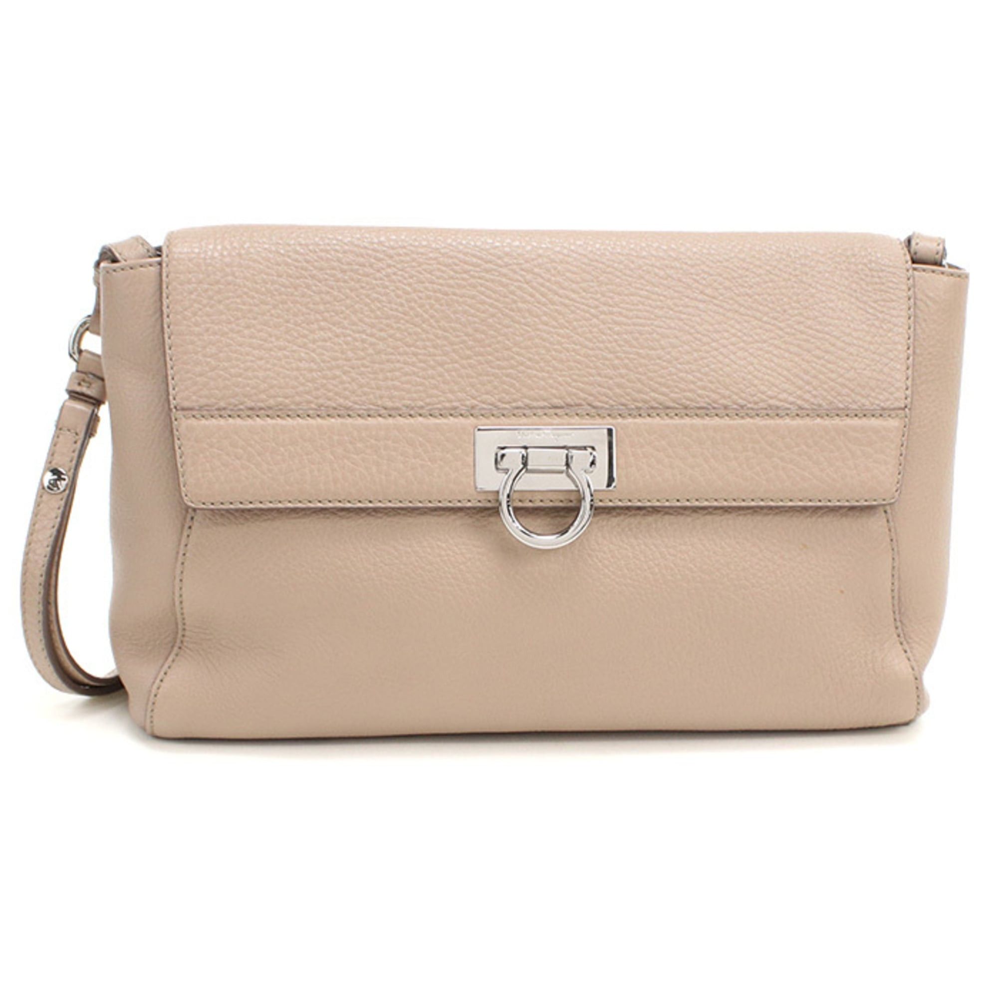 Salvatore Ferragamo Salvatore Ferragamo FERRAGAMO Ferragamo Shoulder Bag 21 D647 Gancini Aby Women's Pink Size ONE SIZE - 1 Thumbnail