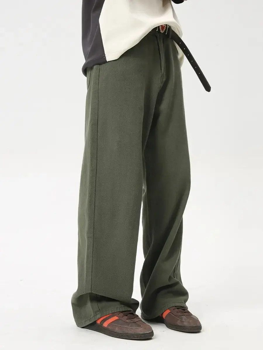 Japanese Brand Retro loose casual green jeans Size US 32 / EU 48 - 5 Thumbnail