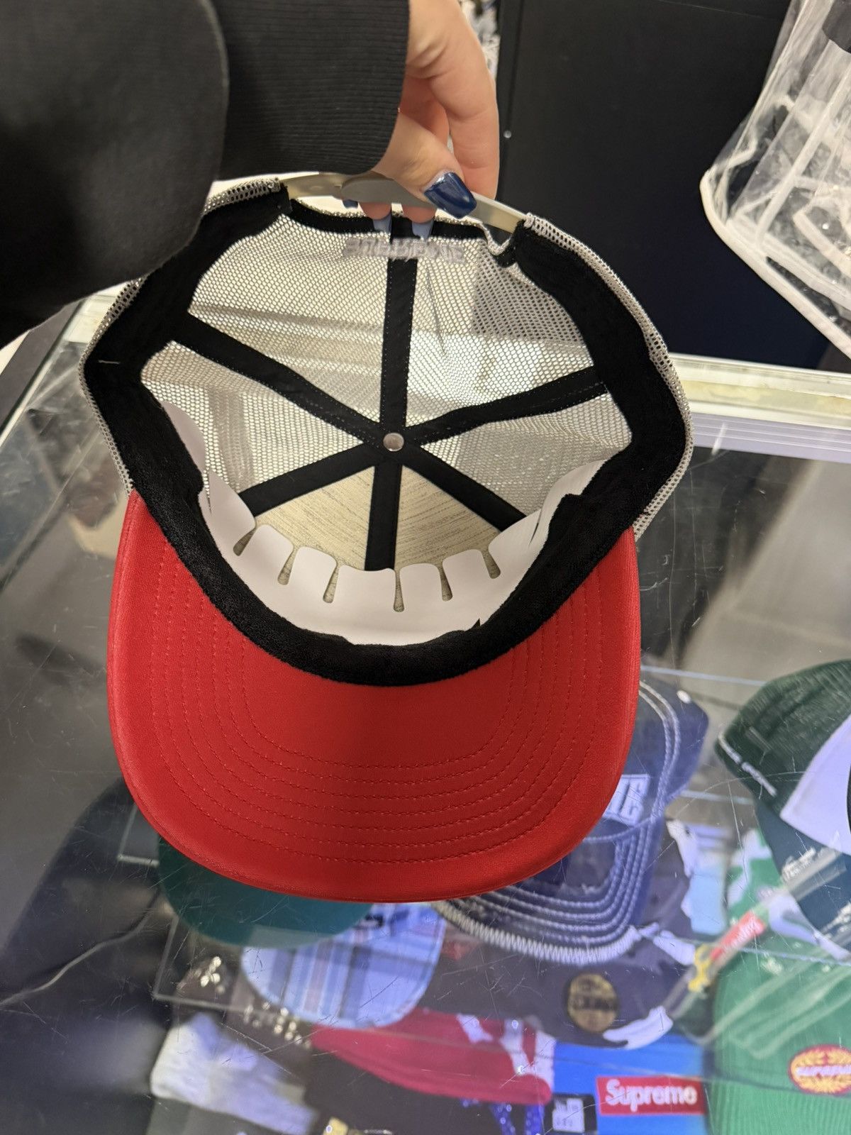 Supreme Supreme S Snap Back (Black/White/Red) Size ONE SIZE - 3 Thumbnail