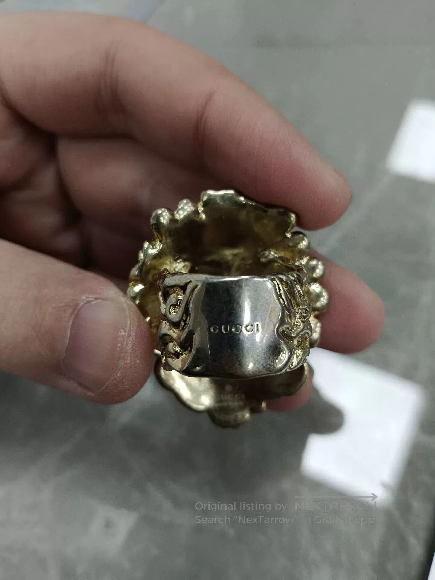 Gucci gucci lion head ring size 19. Size ONE SIZE - 5 Thumbnail