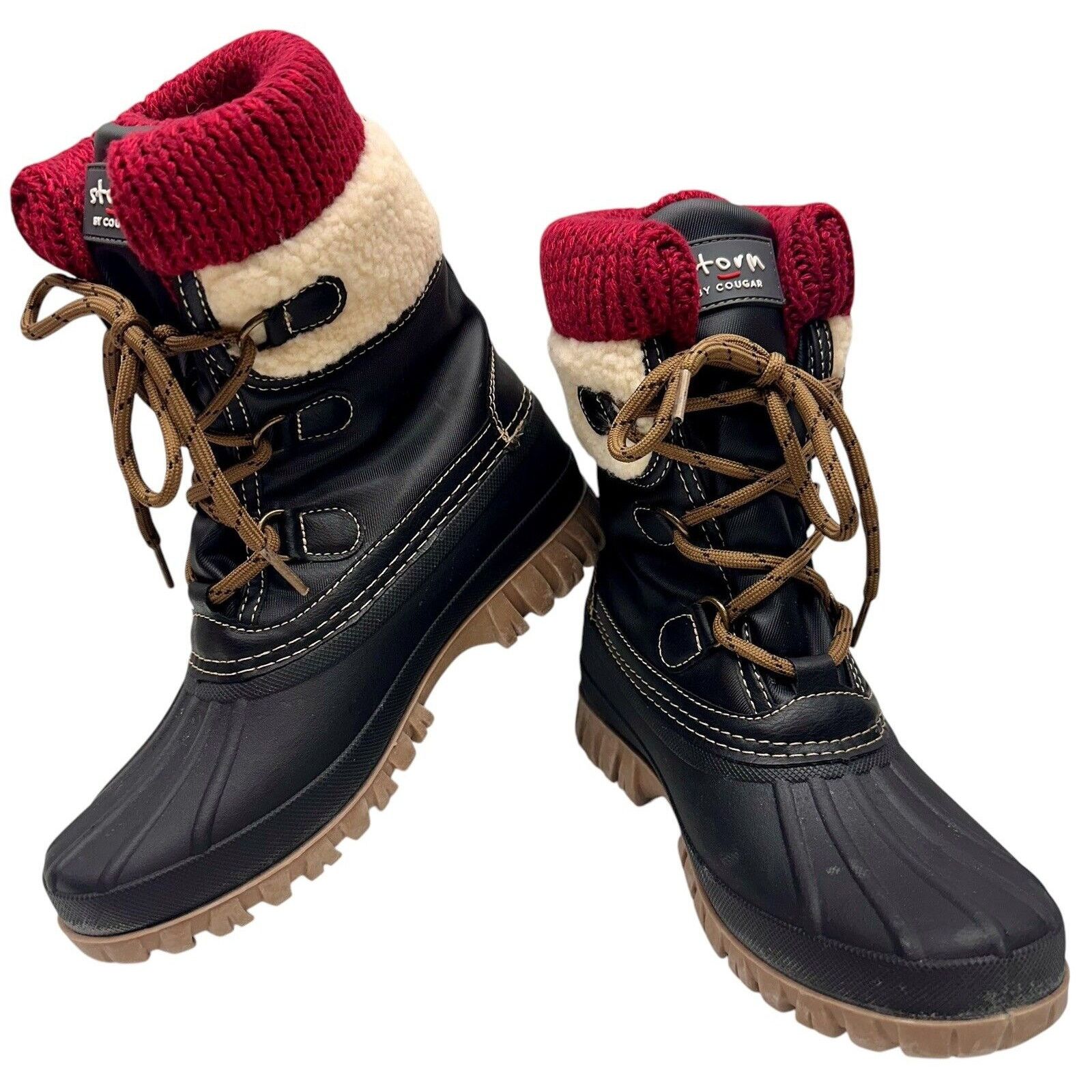 Other Storm by Cougar Creek Cove Women Faux Shearling Snow Boots 7 Size US 4.5 / IT 34.5 - 1 Thumbnail