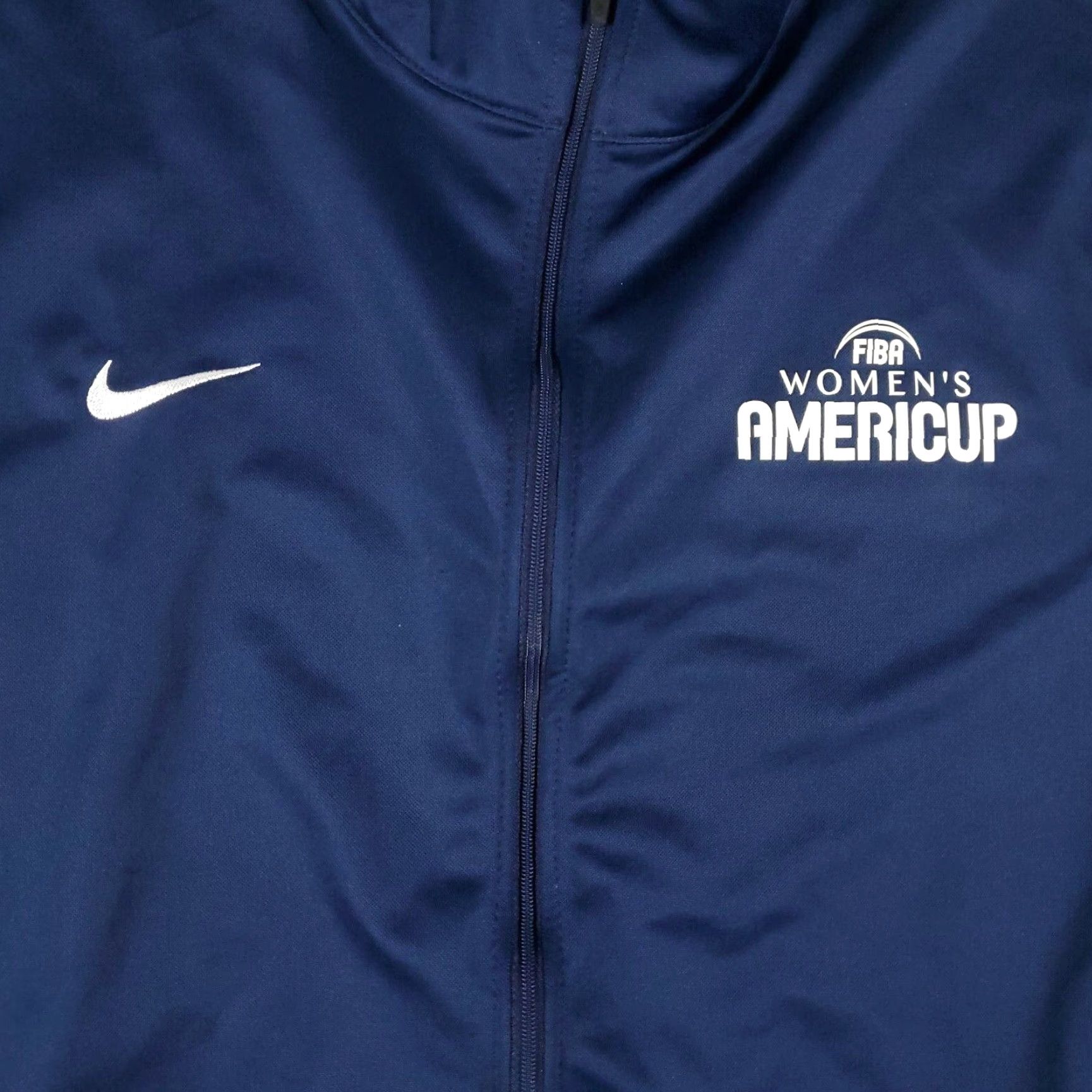Nike Nike Jacket Adult XL Blue FIBA Americup Full Zip Up Track Size US XL / EU 56 / 4 - 2 Thumbnail