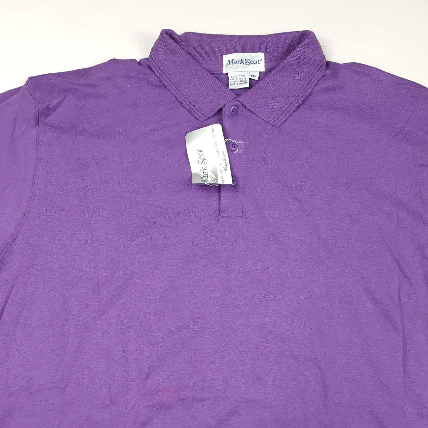Vintage VINTAGE Tommy Armour Polo Shirt Polo Shirt 2XL Purple Mens 90s Preppy Grunge Short Sleeve Knit Cotton Solid Collar Swing Tag Size US XXL / EU 58 / 5 - 2 Thumbnail