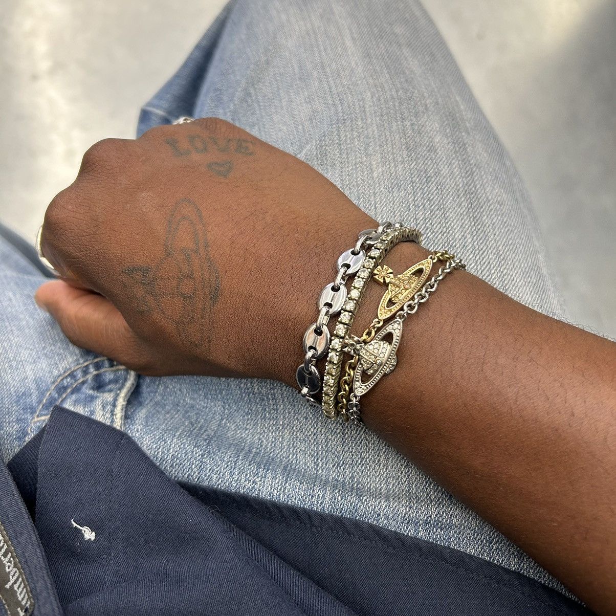 Vintage Y2K 2000s Gucci style link silver heavyweight bracelet Size ONE SIZE - 3 Thumbnail