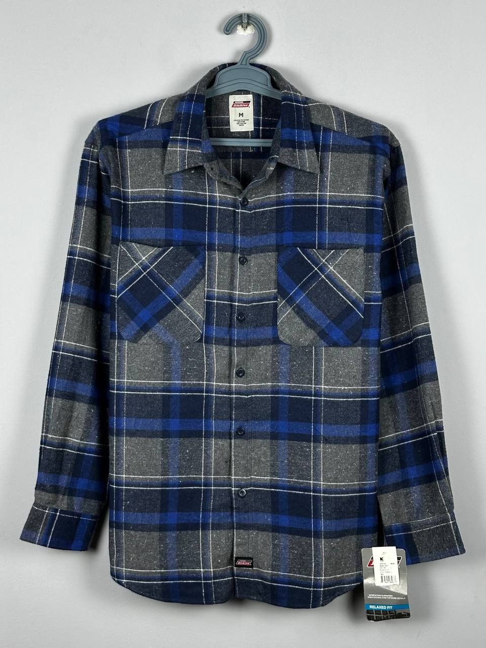 Flannel Vintage DICKIES Blue Woven Flannel Shirt Size M Size US M / EU 48-50 / 2 - 1 Thumbnail