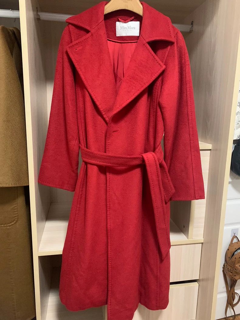 Max Mara Max Mara Manuela coat, water ripple brightens classic red Size M / US 6-8 / IT 42-44 - 1 Thumbnail