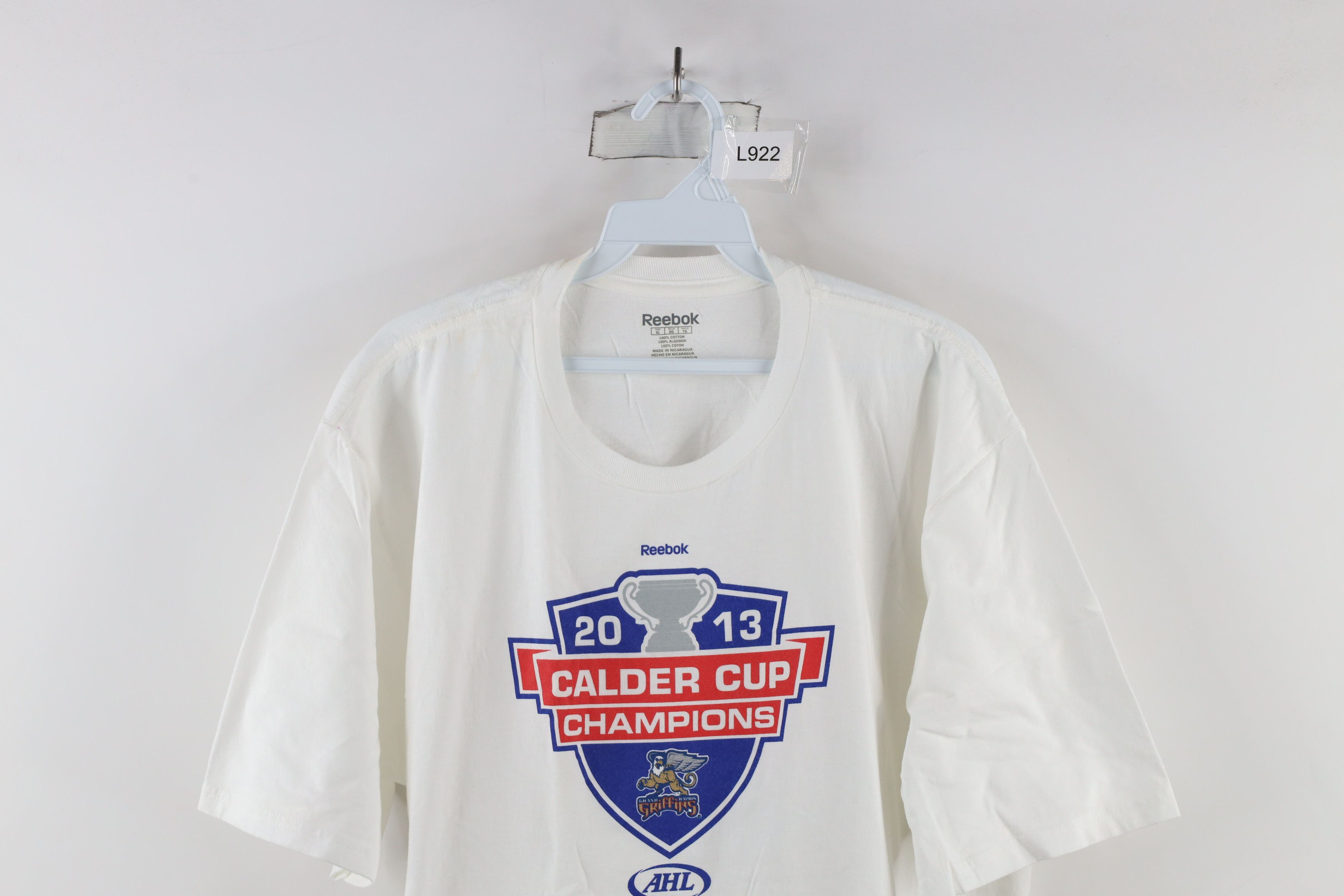 Reebok × Vintage Vintage Reebok Cup Champs Grand Rapids Griffins Hockey Shirt Size US XL / EU 56 / 4 - 2 Thumbnail