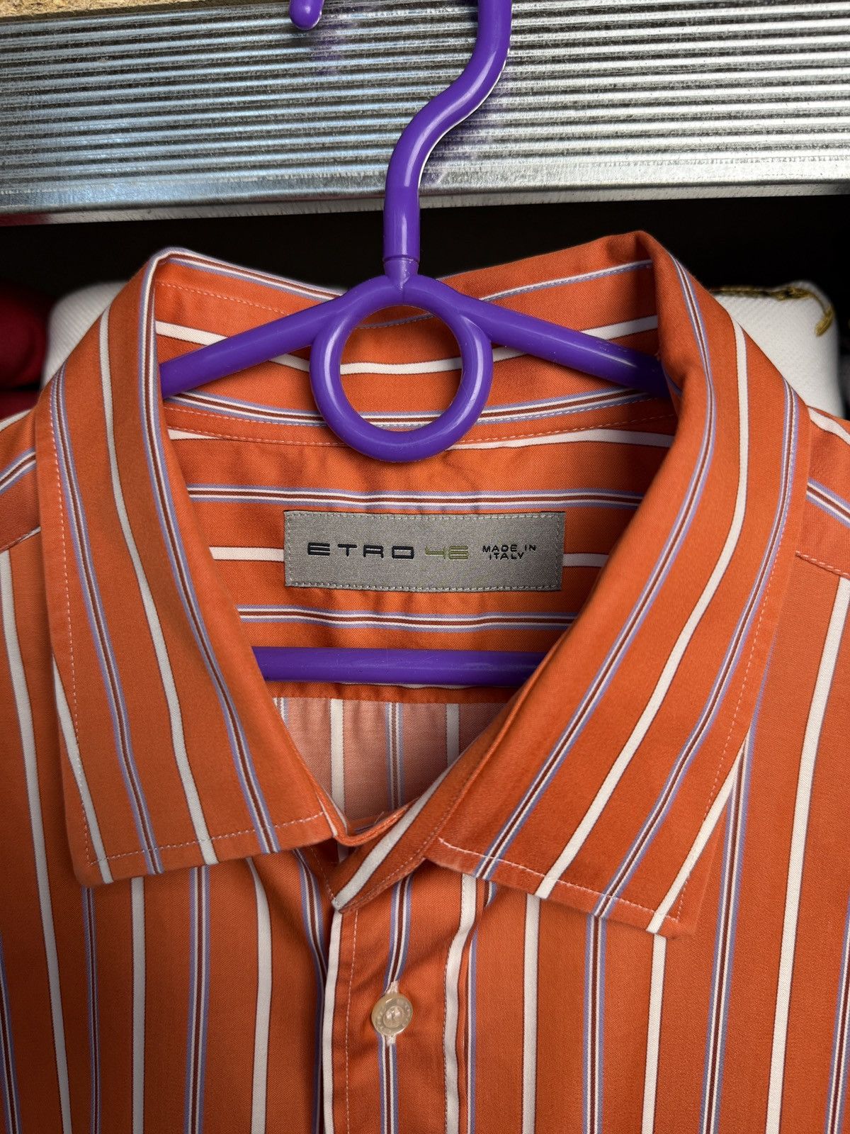 Etro Etro Milano Striped Shirt Multicolor Size US XXL / EU 58 / 5 - 8 Thumbnail