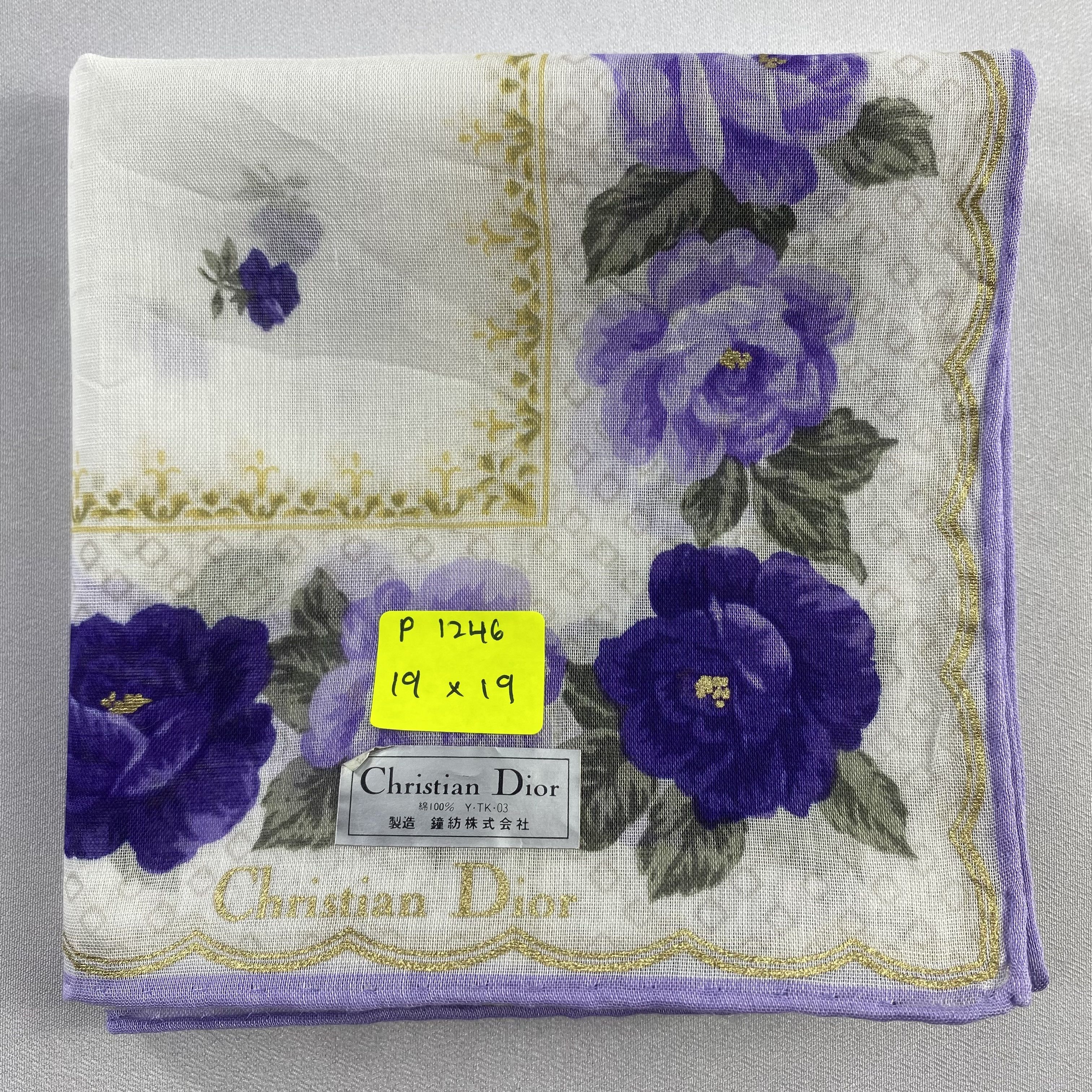 Vintage NWT Christian Dior Monsieur Handkerchief / Neckerchief-P1246 Size ONE SIZE - 5 Thumbnail
